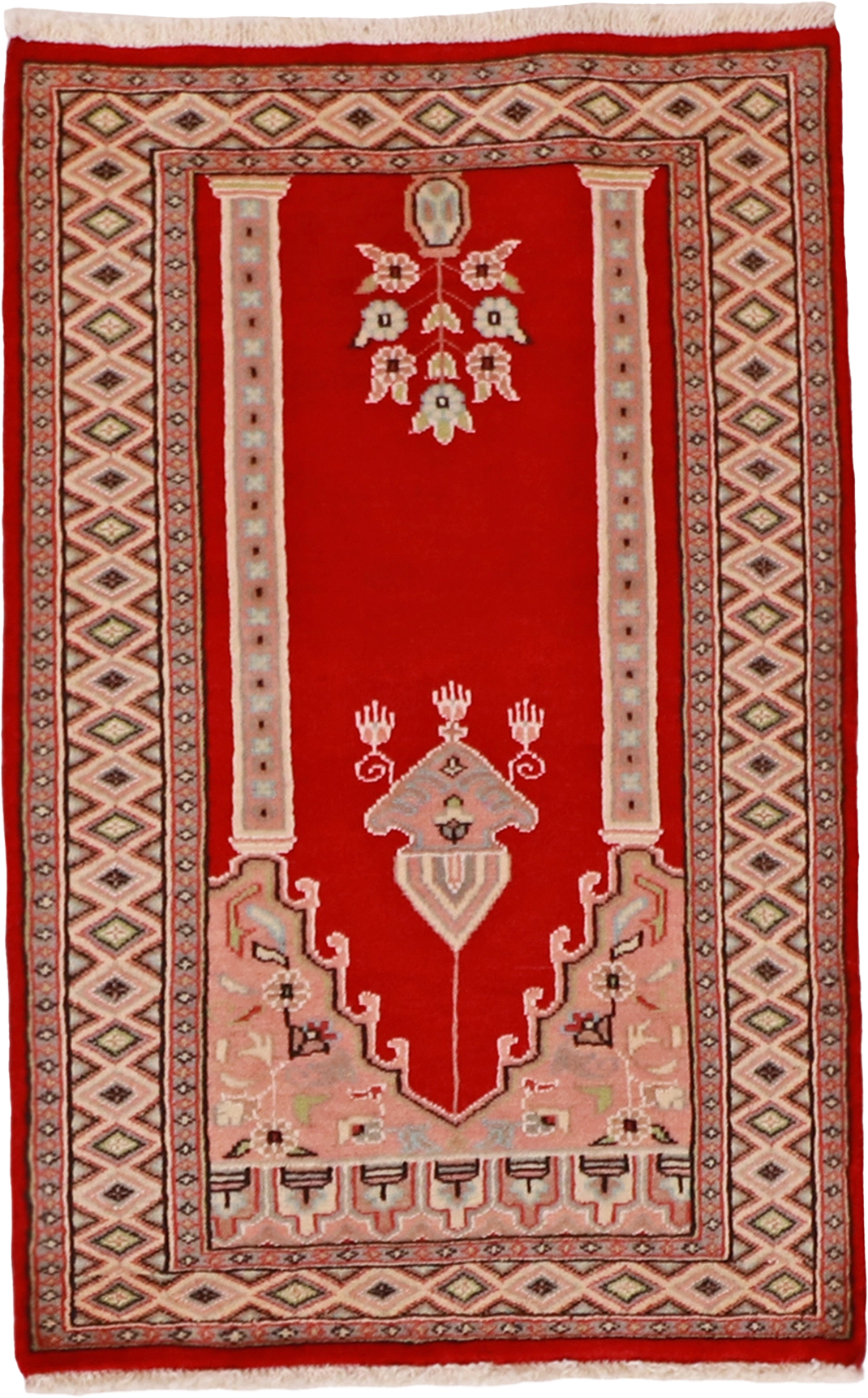W 2.7 L 4.1 Bokhara 100% Wool Hand-Woven All-Over Design - 61222