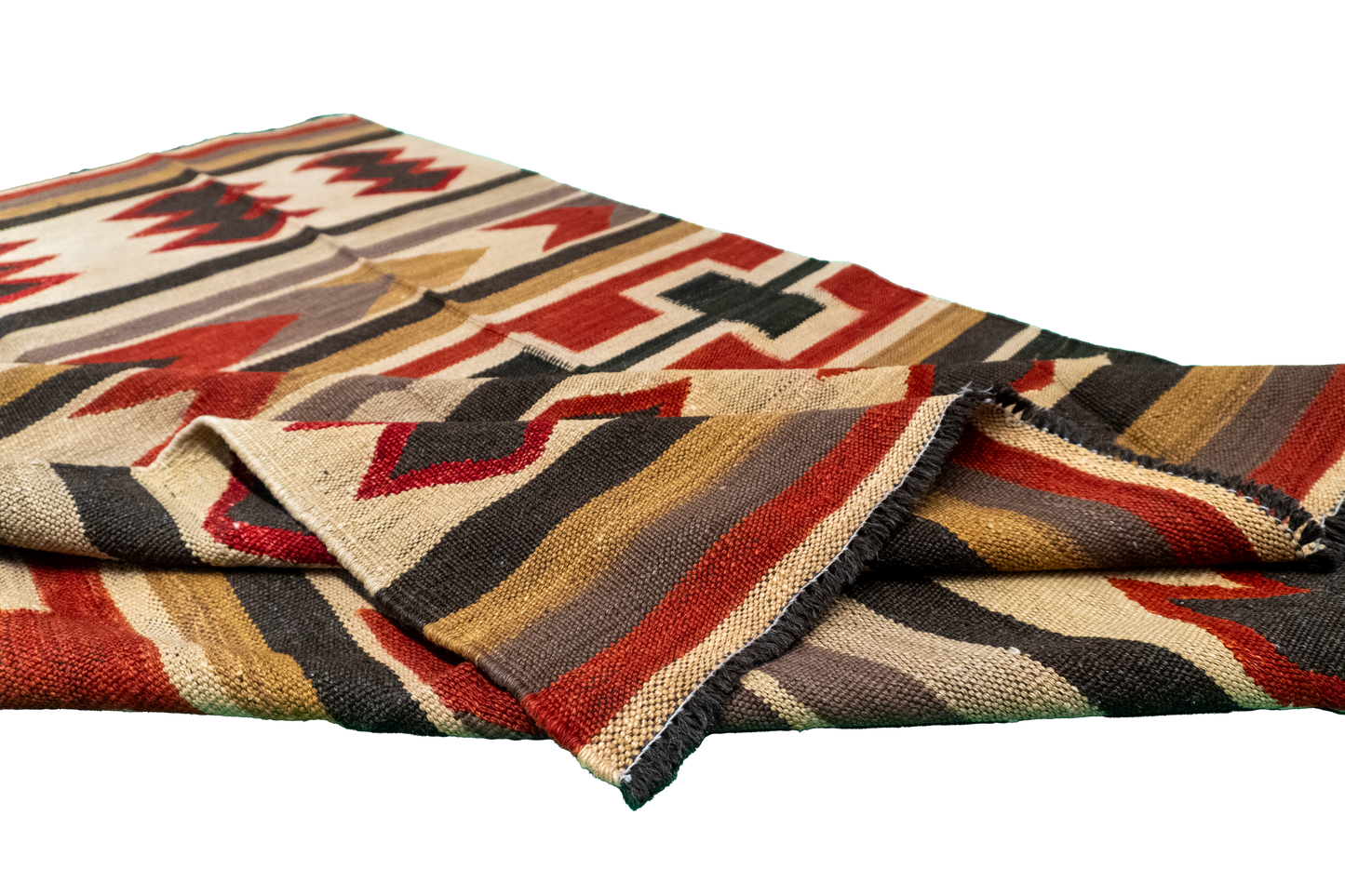 W 5 - L 7 - Kilim Fine/Wool All Over Rectangle - Finest Hand-Made Quality Wool - 61235