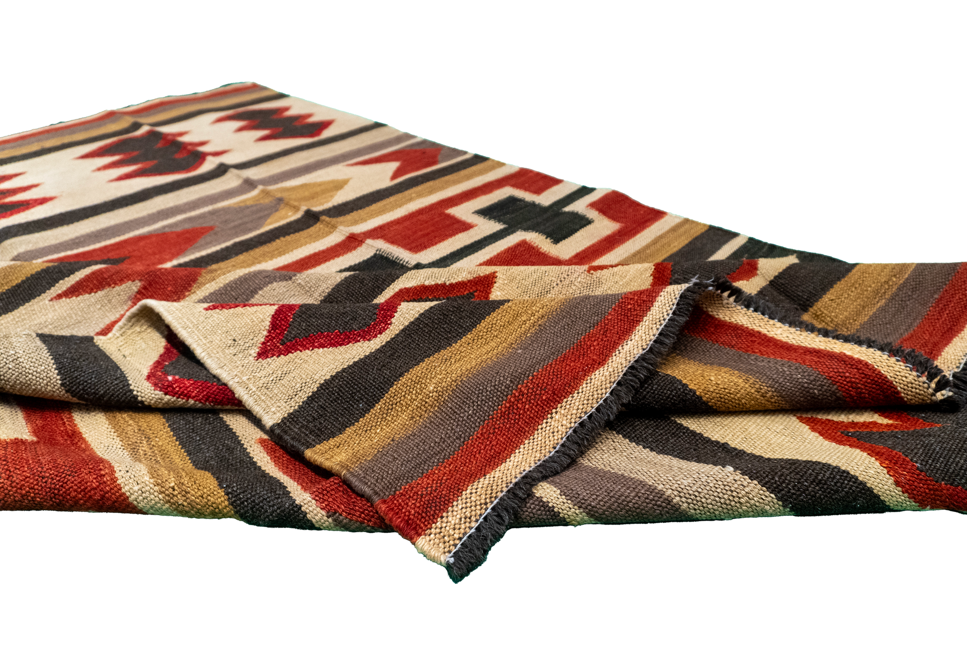 W 5 - L 7 - Kilim Fine/Wool All Over Rectangle - Finest Hand-Made Quality Wool - 61235