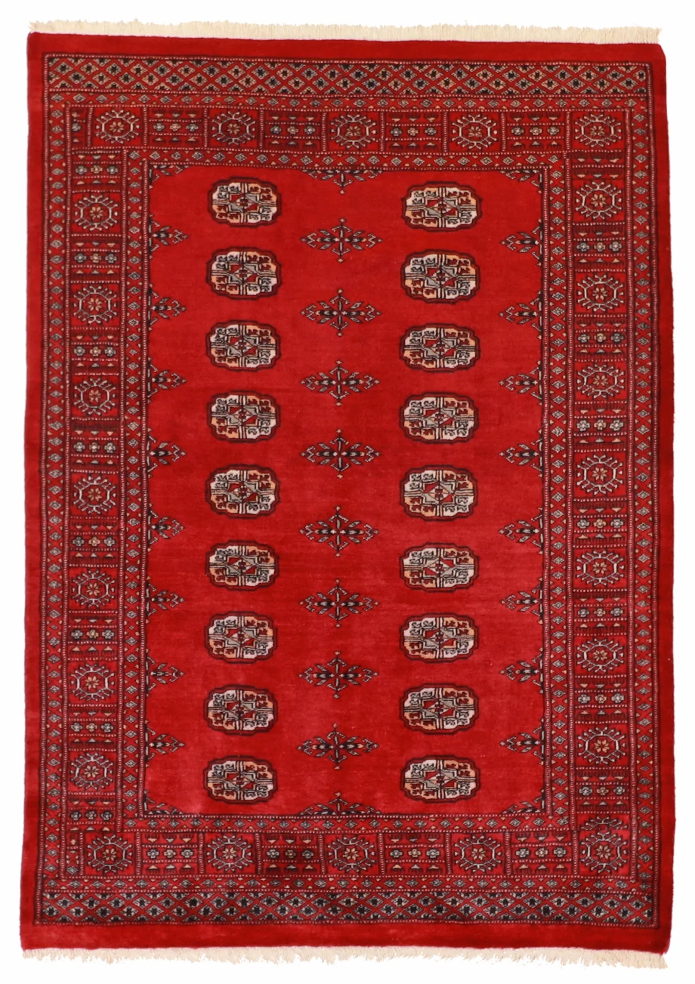 4x6 - Bokhara Fine/Wool All Over Rectangle - Hand Knotted Rug — 61262