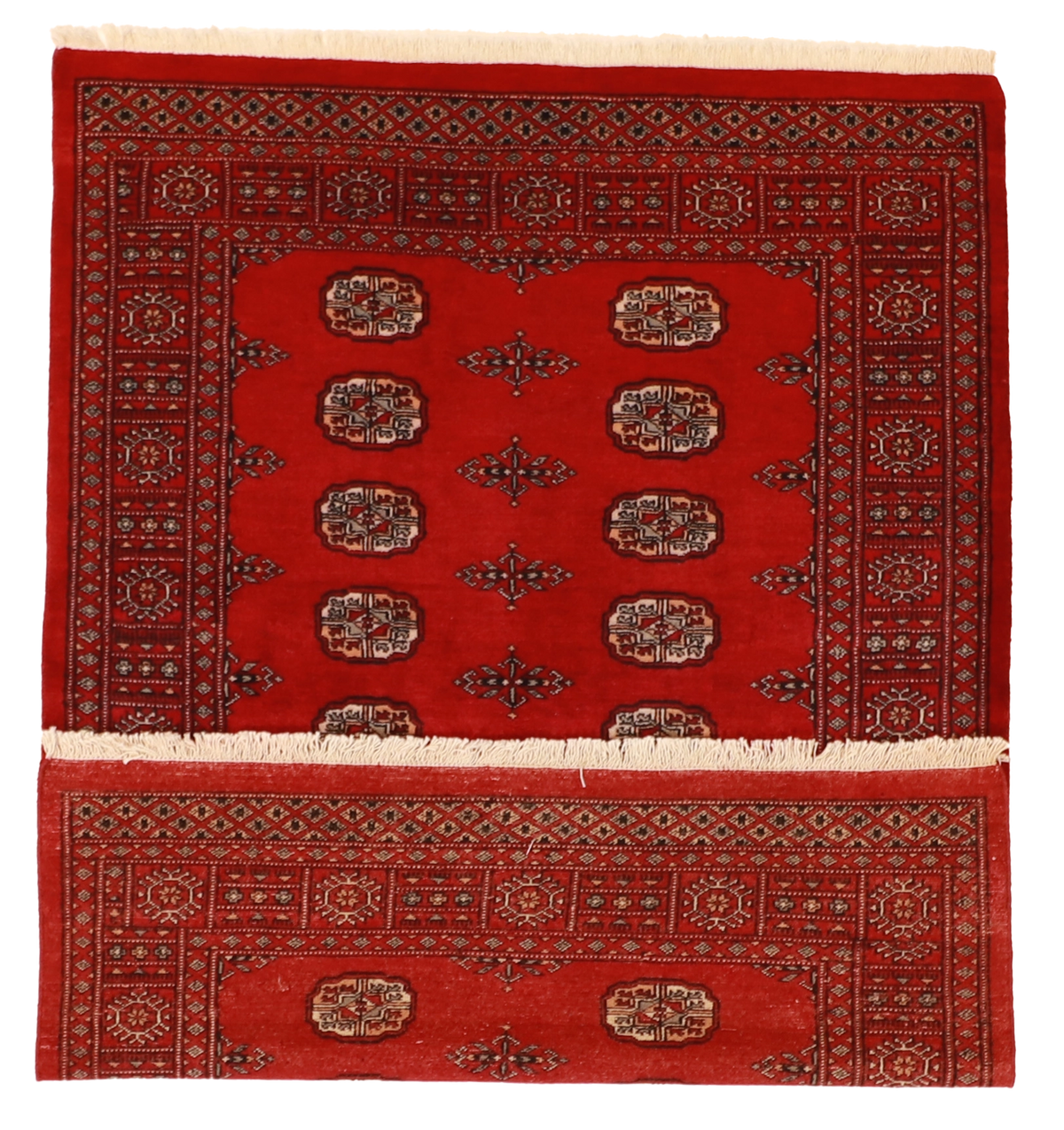W 4.1 L 5.10 Bokhara 100% Wool Hand-Woven All-Over Design - 61262