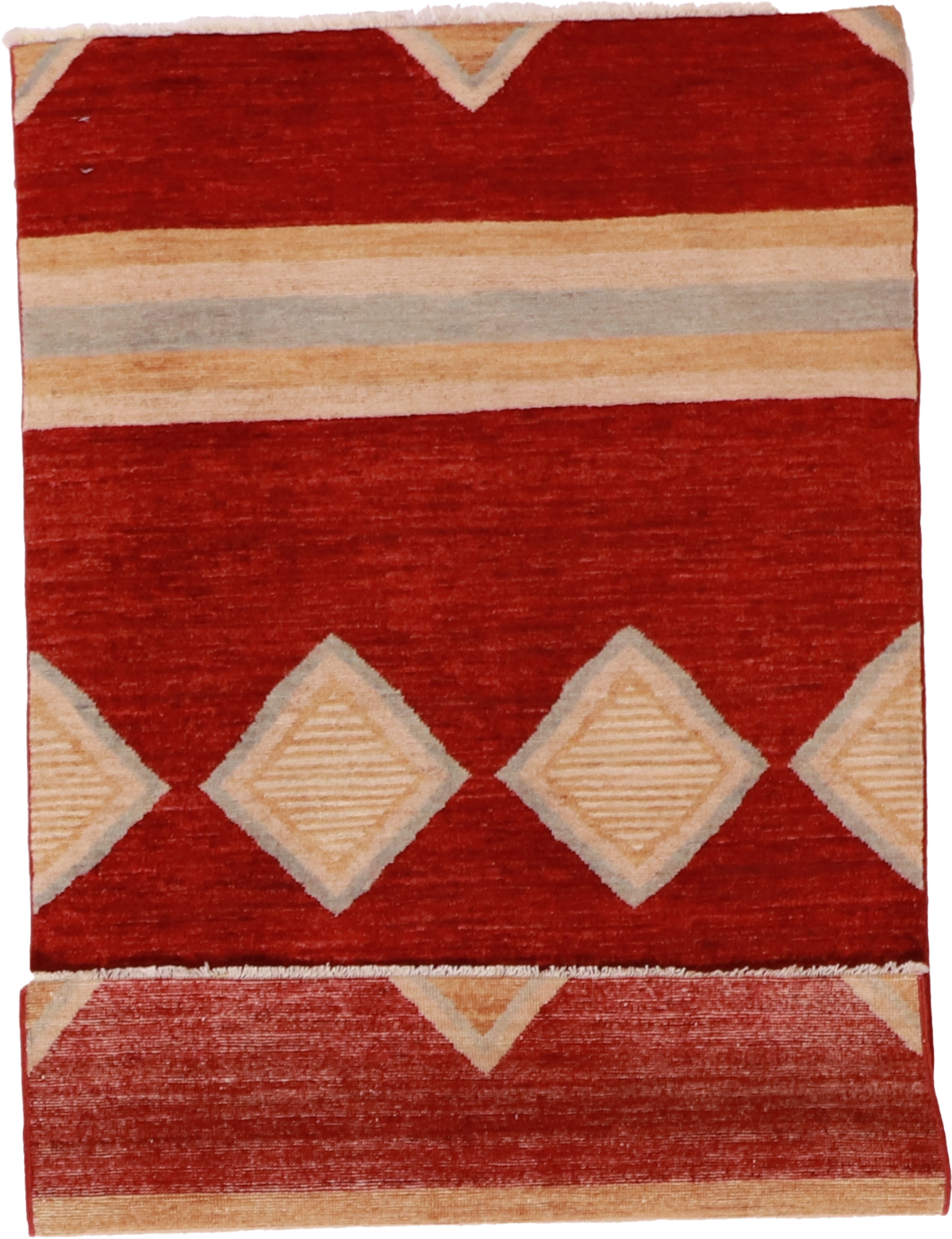 W 3.1 - L 5.2 Mountain Modern 100% Wool Handmade Rug - 61272