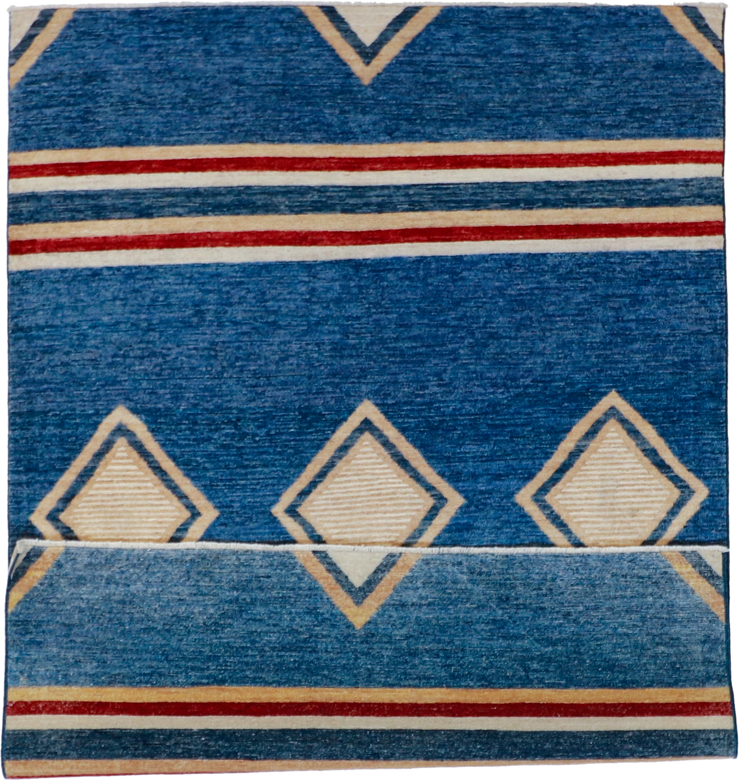 W 4.10 L 6.10 Mountain Modern 100% Wool Hand-Woven All-Over Design - 61328