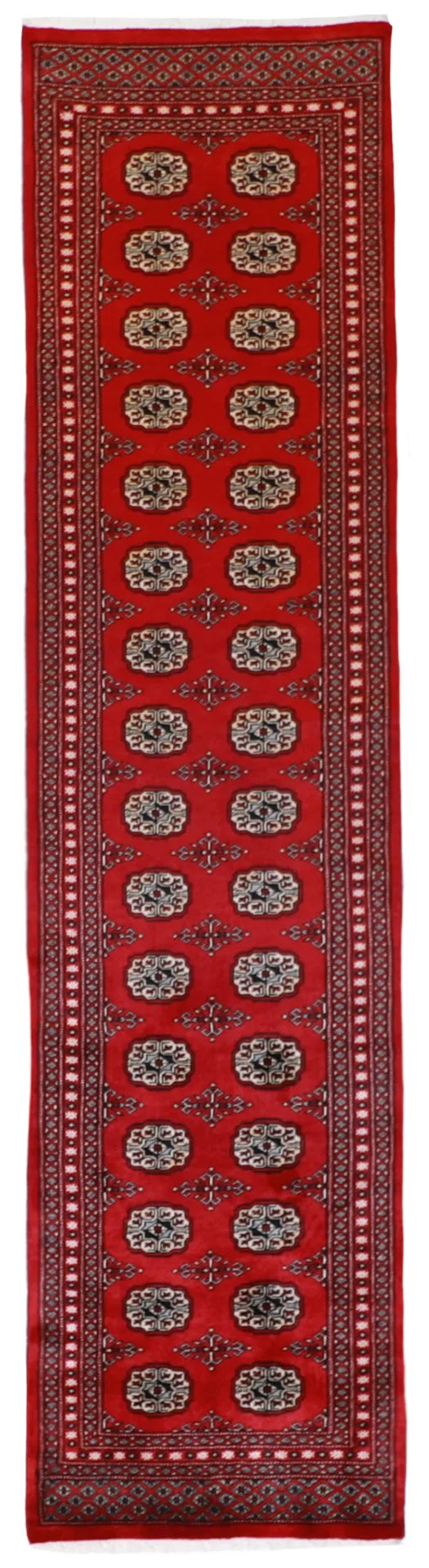 2.6 x 10.1 - Bokhara Fine/Wool All Over Rectangle - Finest Hand-Knotted Quality Wool - 61398