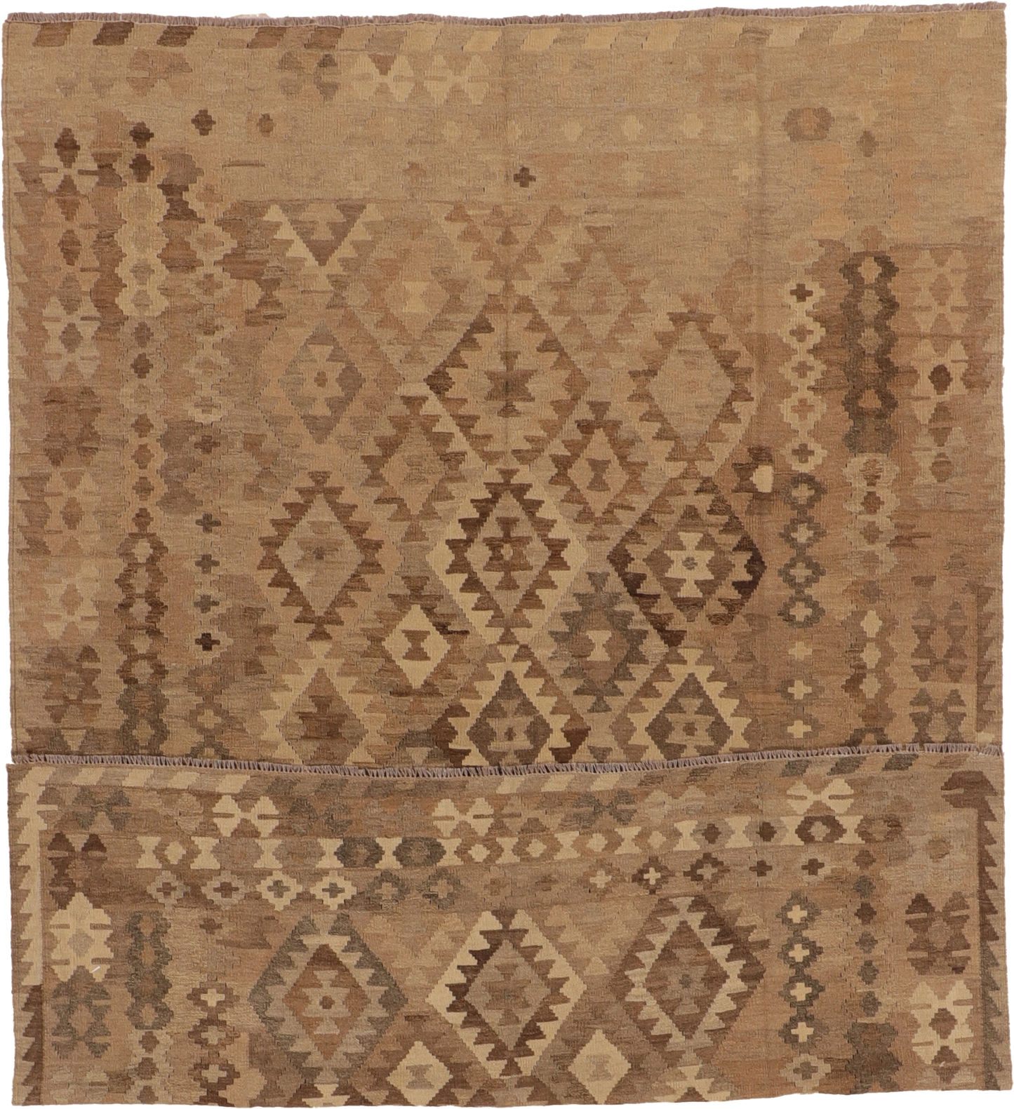 W 5.7 - L 8 - Kilim Fine All Over Rectangle - Finest Hand-Made Quality Wool - 61411