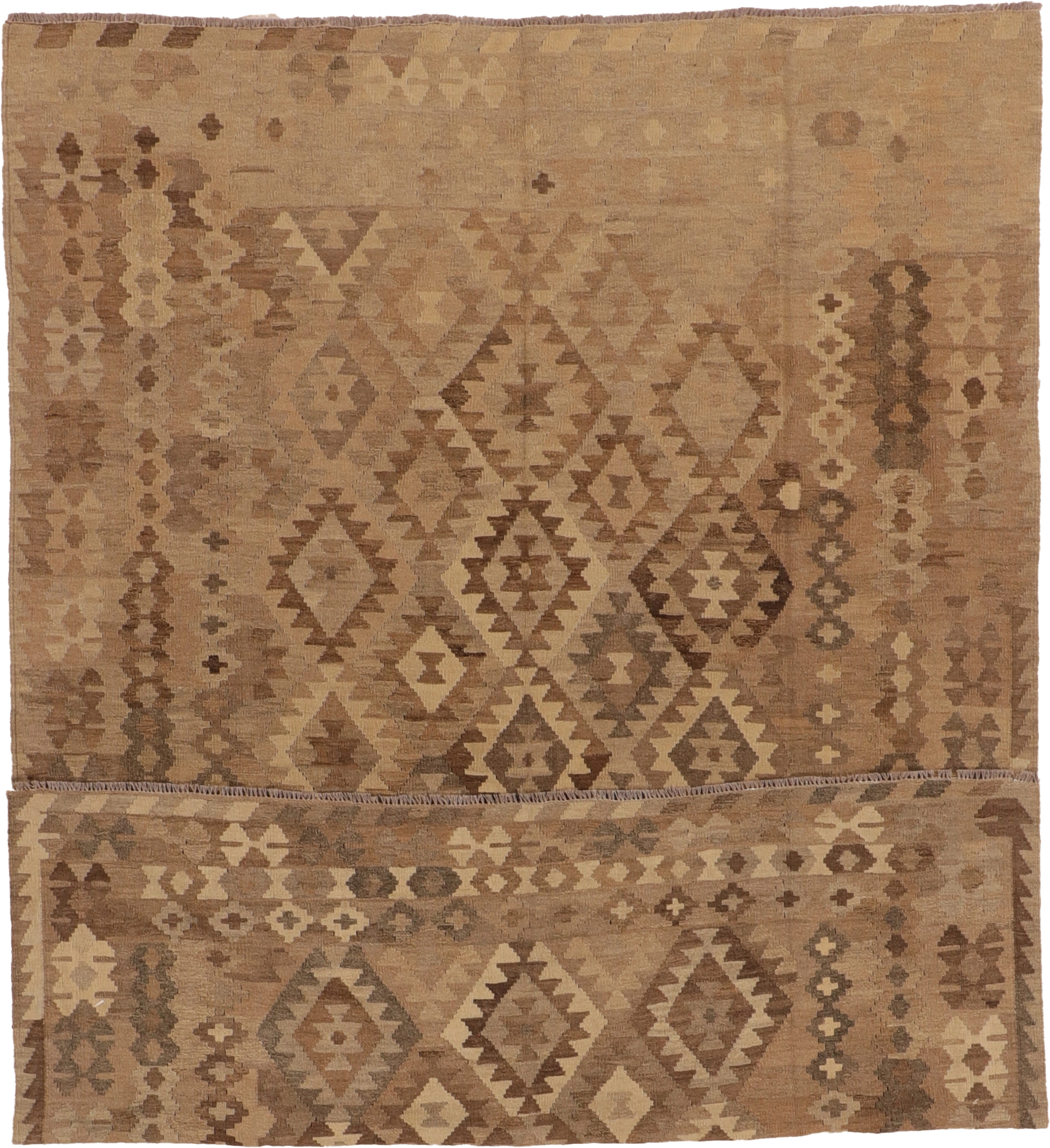 W 5.7 - L 8 - Kilim Fine All Over Rectangle - Finest Hand-Made Quality Wool - 61411