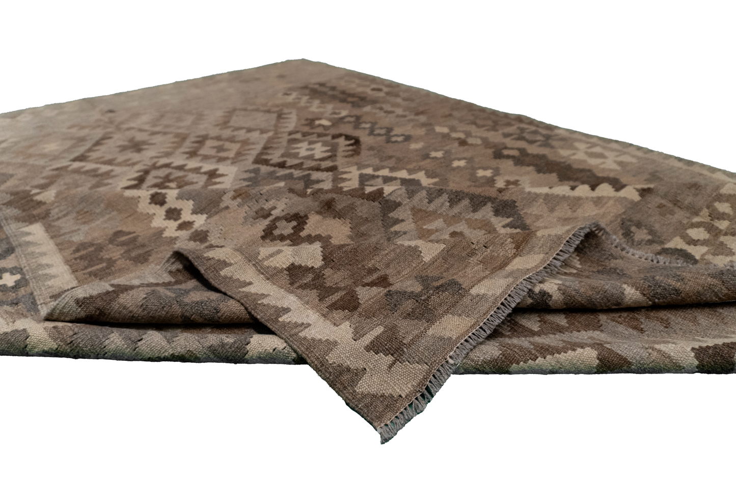 W 5.7 - L 8 - Kilim Fine All Over Rectangle - Finest Hand-Made Quality Wool - 61411
