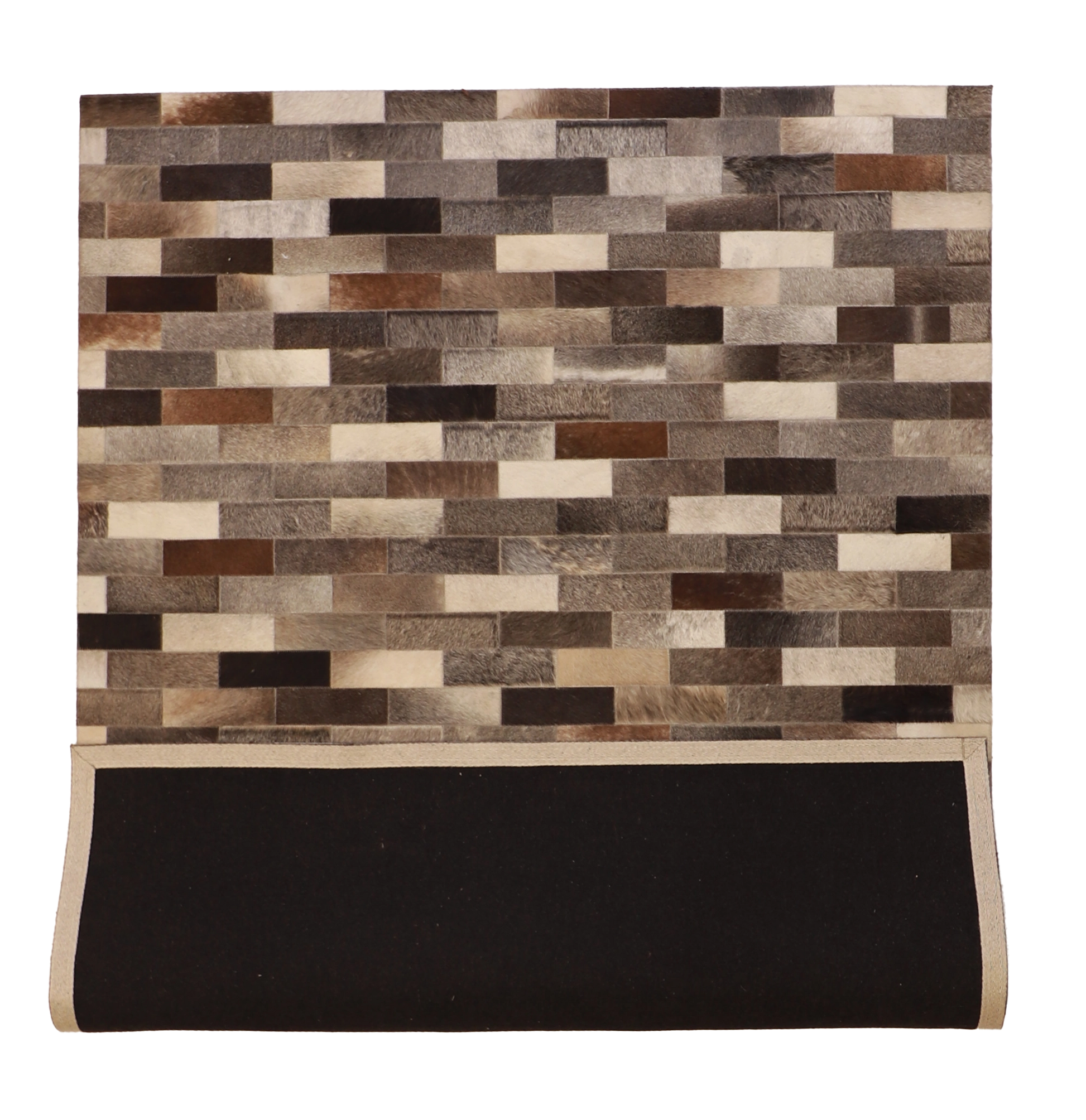 W 5 - L 7 - Cowhide Leather Contemporary Rectangle - 61572