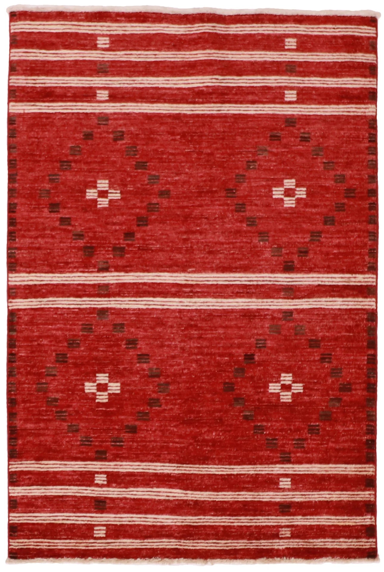 3.5 x 5 - Mountain Modern Wool All Over Rectangle - Finest Hand-Knotted Quality Wool — 61591