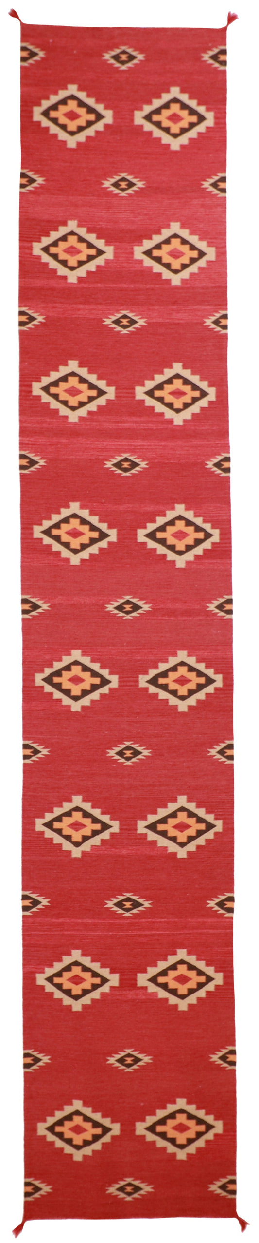Runner- Kilim Navajo Rectangle - Hand Knotted Rug — 61602