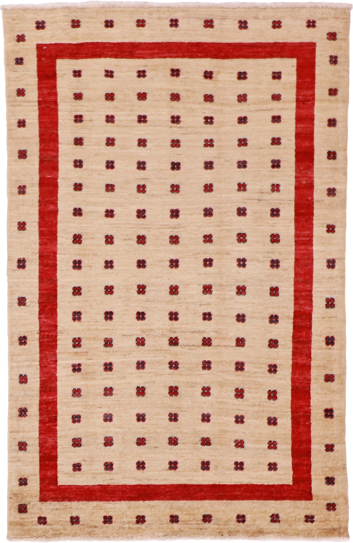W 3.4 L 5.2 Mountain Modern 100% Wool Hand-Woven All-Over - 61659