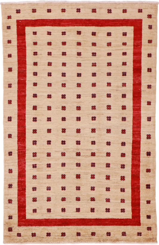 W 3.4 L 5.2 Mountain Modern 100% Wool Hand-Woven All-Over - 61659