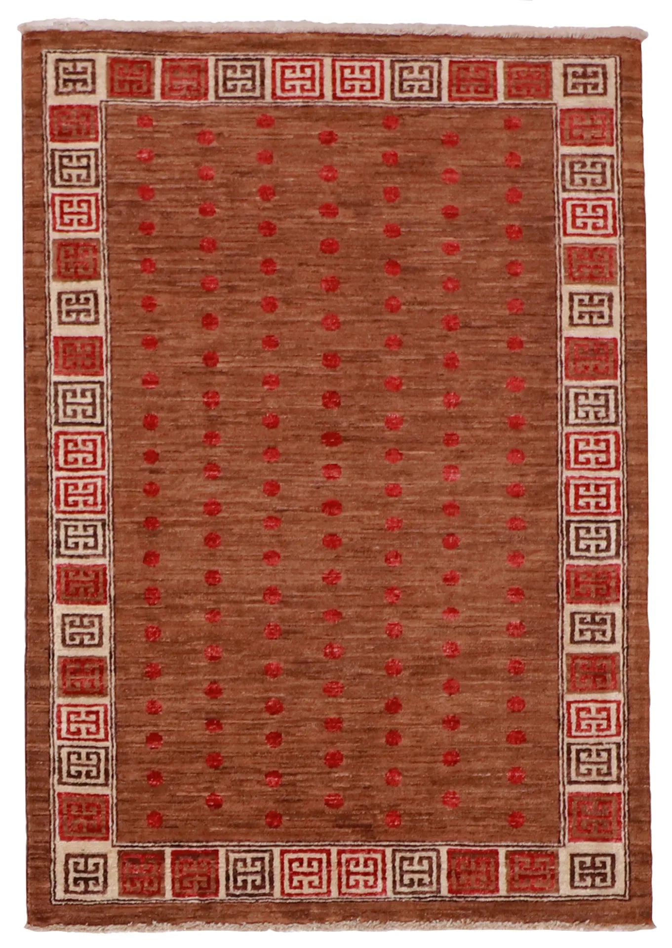 3.3 x 4.8 - Mountain Modern Wool All Over Rectangle - Finest Hand-Knotted Quality Wool — 61671