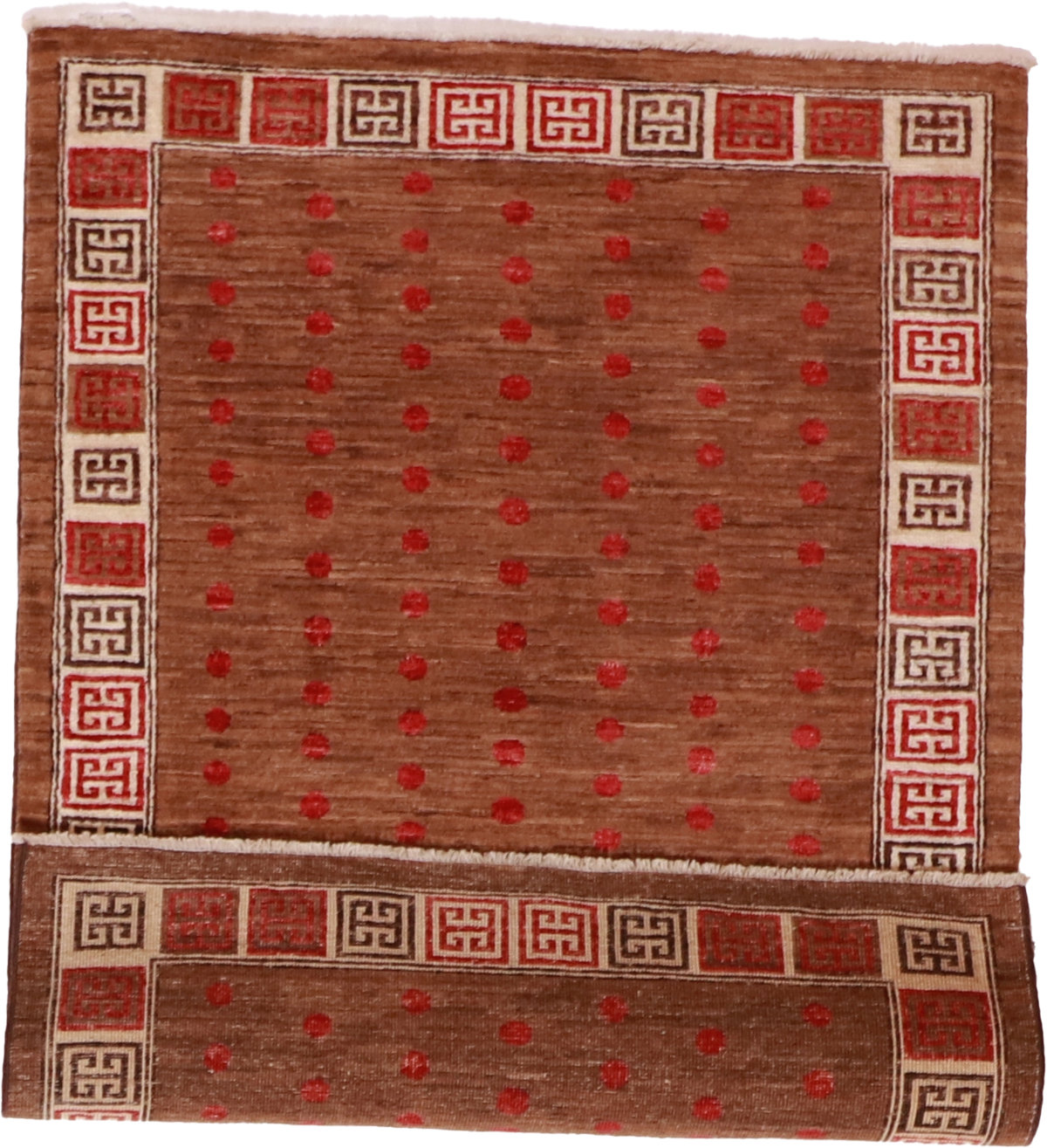 W 3.3 L 4.8 Mountain Modern 100% Wool Hand-Woven All-Over Design - 61671