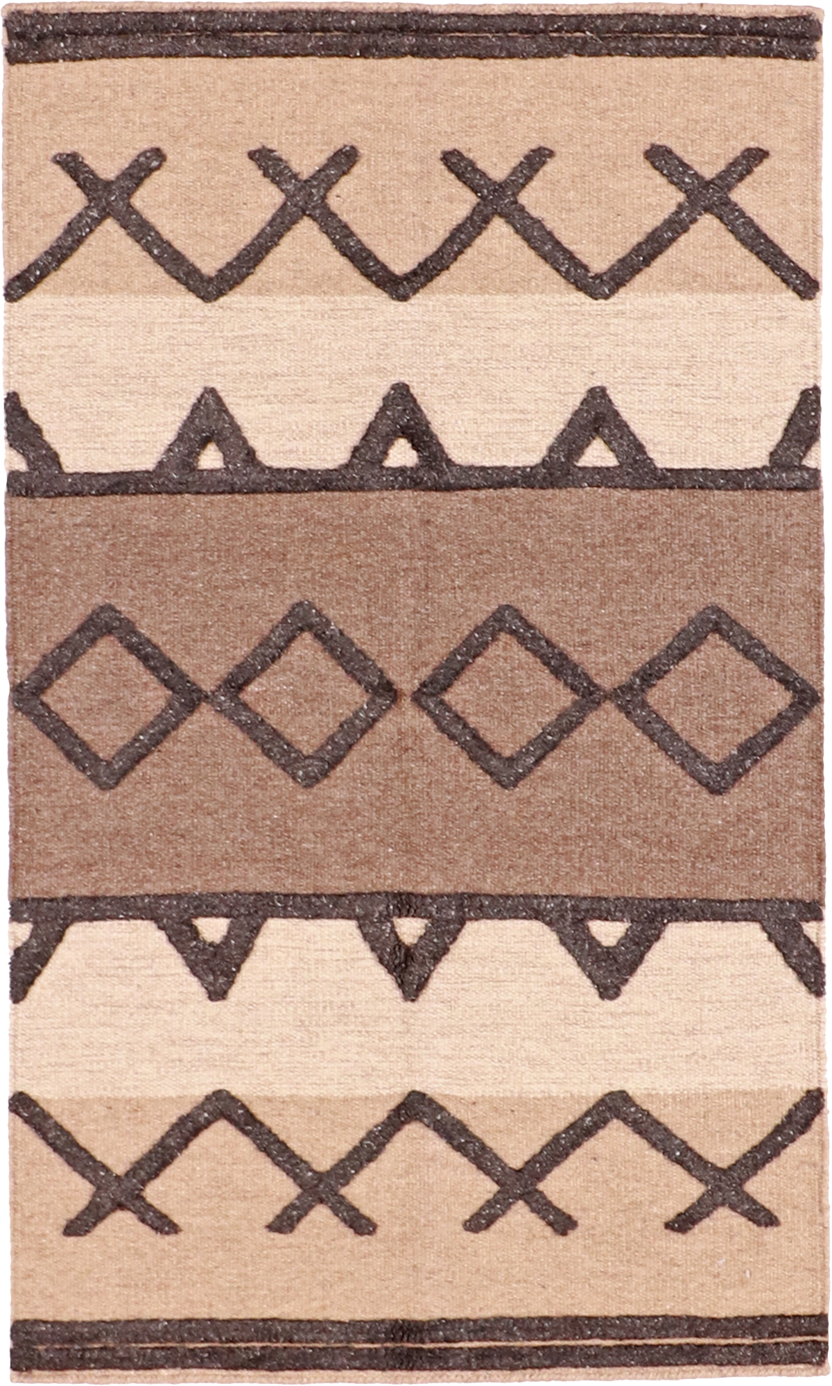 W 3 L 5 Modern 100% Wool Hand-Woven All-Over Design - 61717