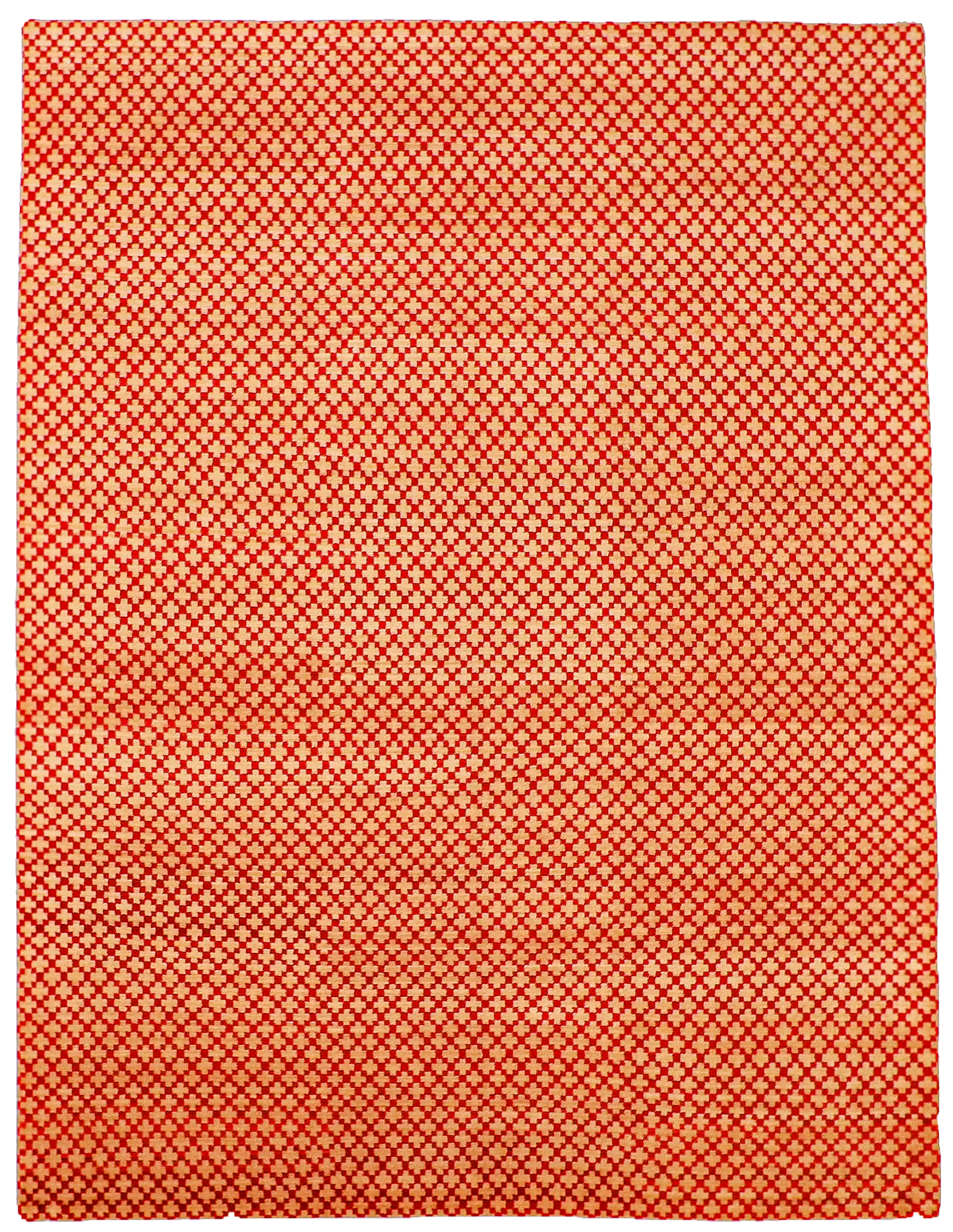 W 9.2 L 12.1 Modern 100% Wool Handmade All Over Design  - 61737