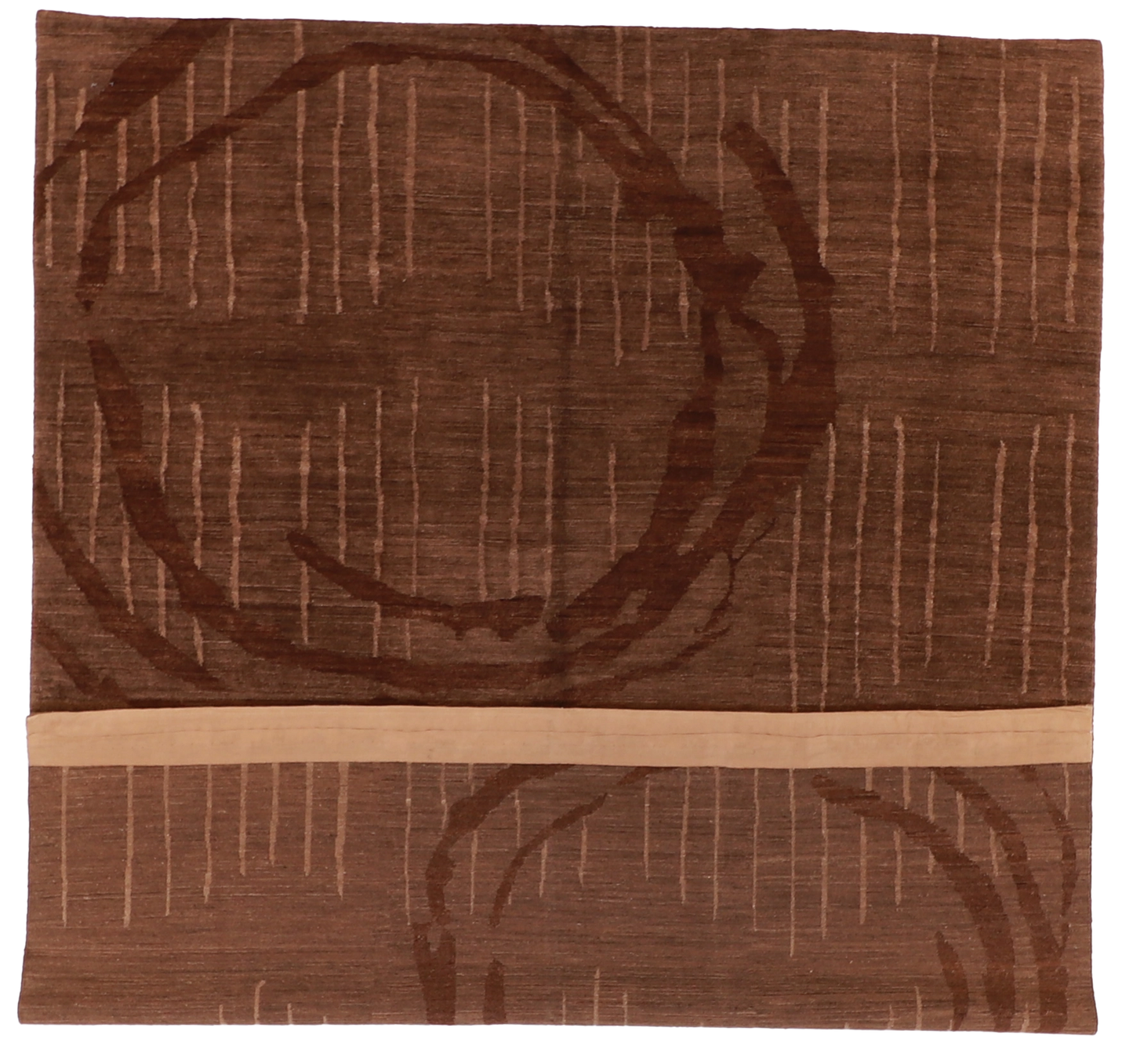 W 7.1 - L 8.11 - Cloud Wool Contemporary Rectangle - Finest Hand-Knotted Quality Wool - 61742