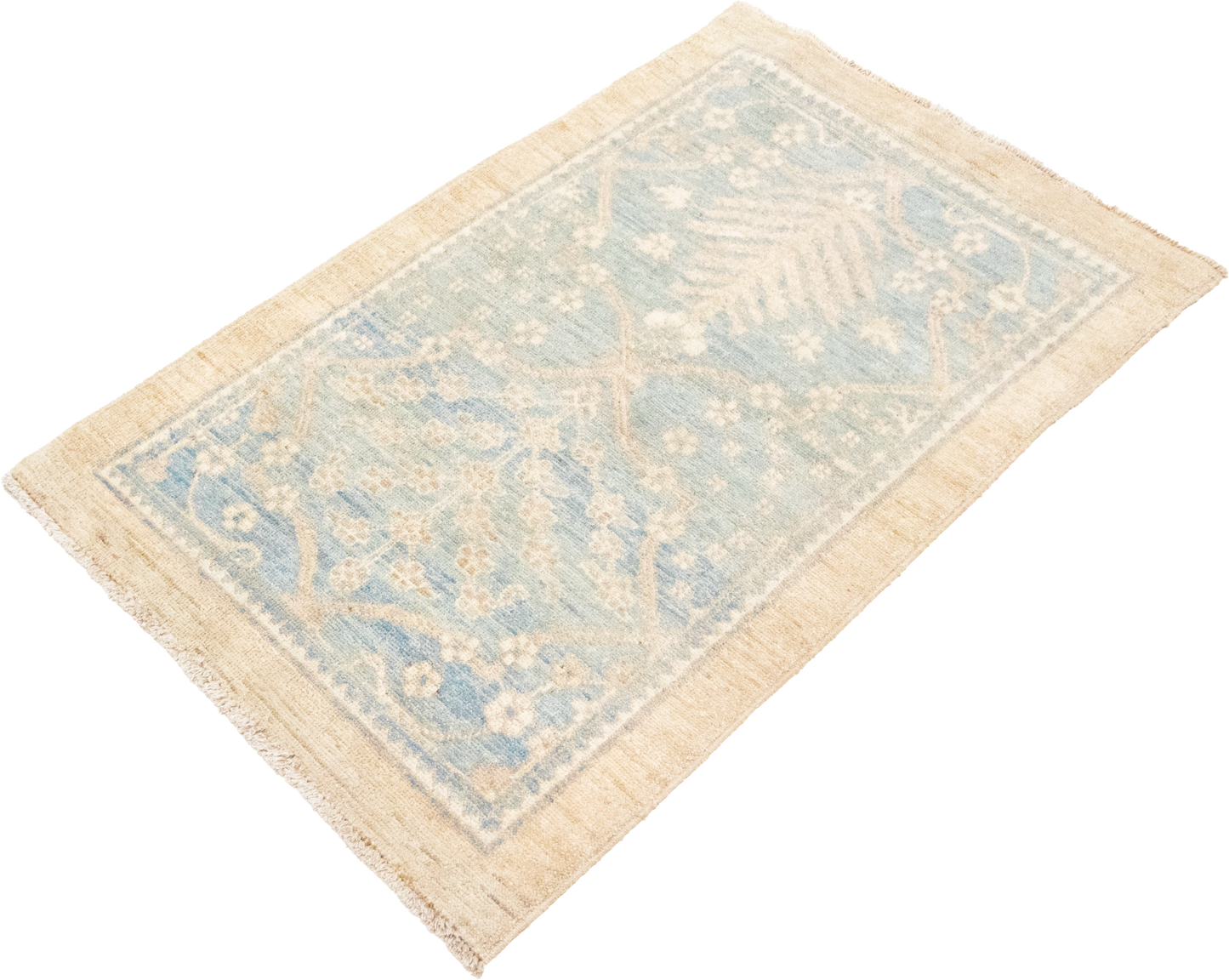 W 2 L 3 Tree of Life 100% Wool Hand-Woven All-Over Design - 61755