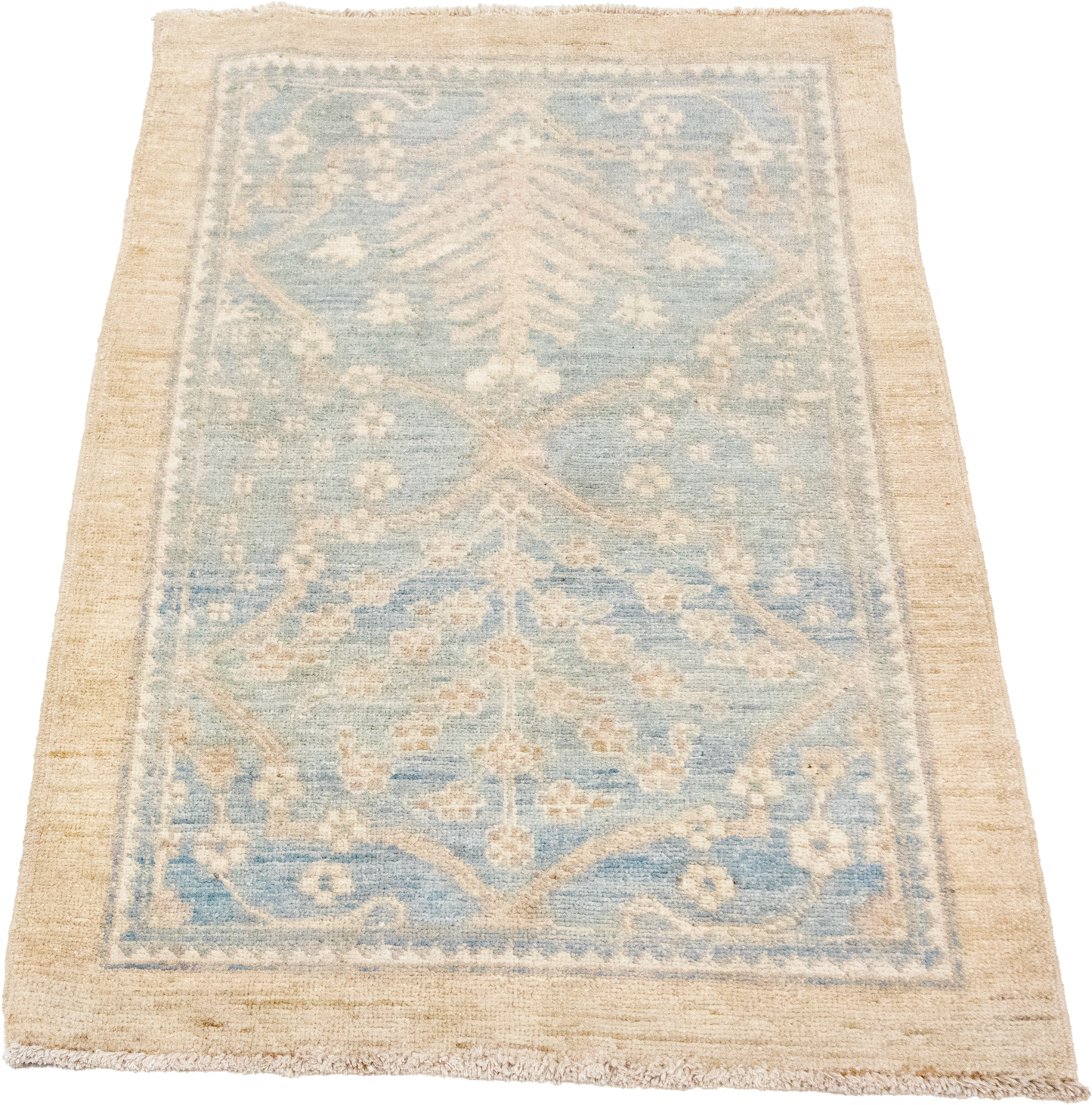 W 2 L 3 Tree of Life 100% Wool Hand-Woven All-Over Design - 61755