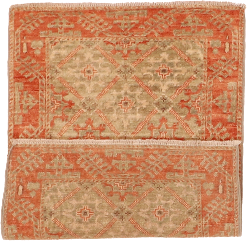 W 2 - L 3 - Mahal Fine/Wool All Over Rectangle - Finest Hand-Knotted Quality Wool - 61765