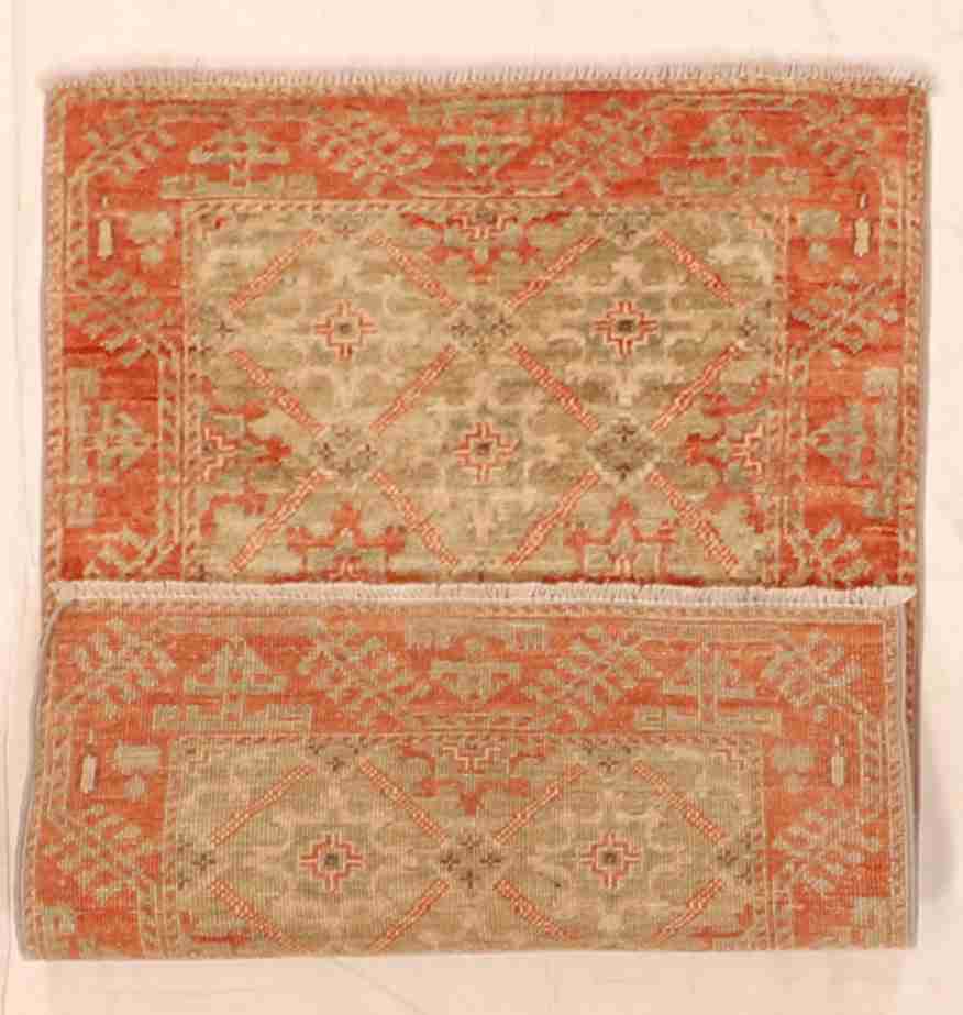 W 2 - L 3 - Mahal Fine/Wool All Over Rectangle - Finest Hand-Knotted Quality Wool - 61765