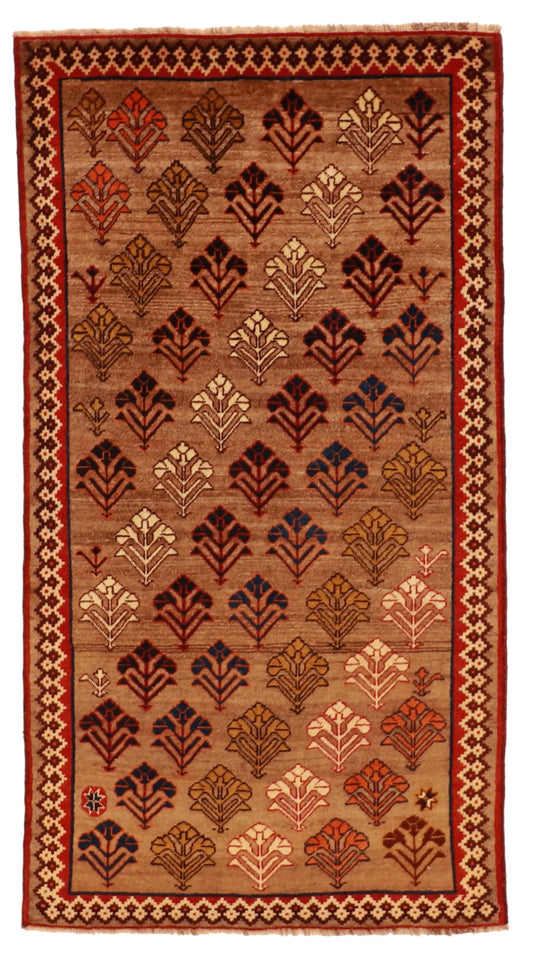 3.5 x 6.3 - Gabbeh Wool Traditional Rectangle - Finest Hand-Knotted Quality Wool — 61800