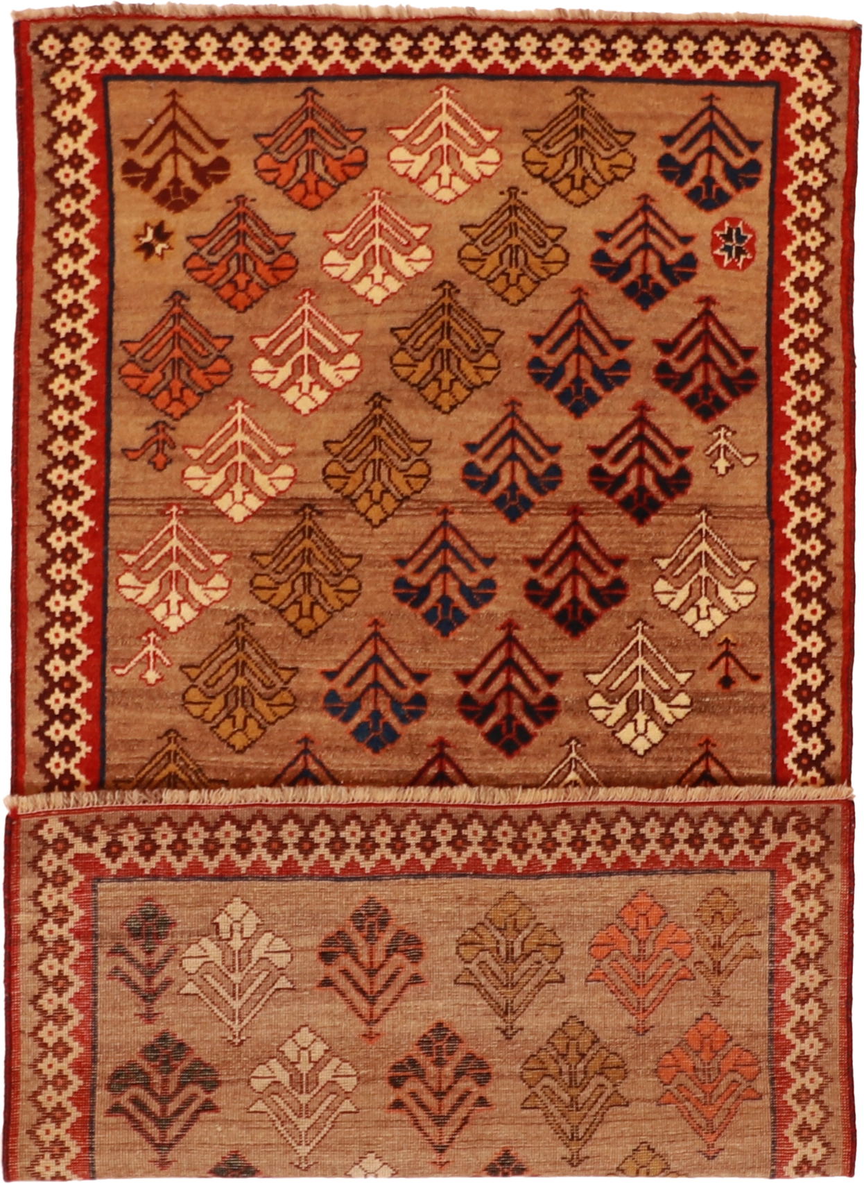 W 3.5 L 6.3 Lori 100% Wool Hand-Woven All-Over Design - 61800