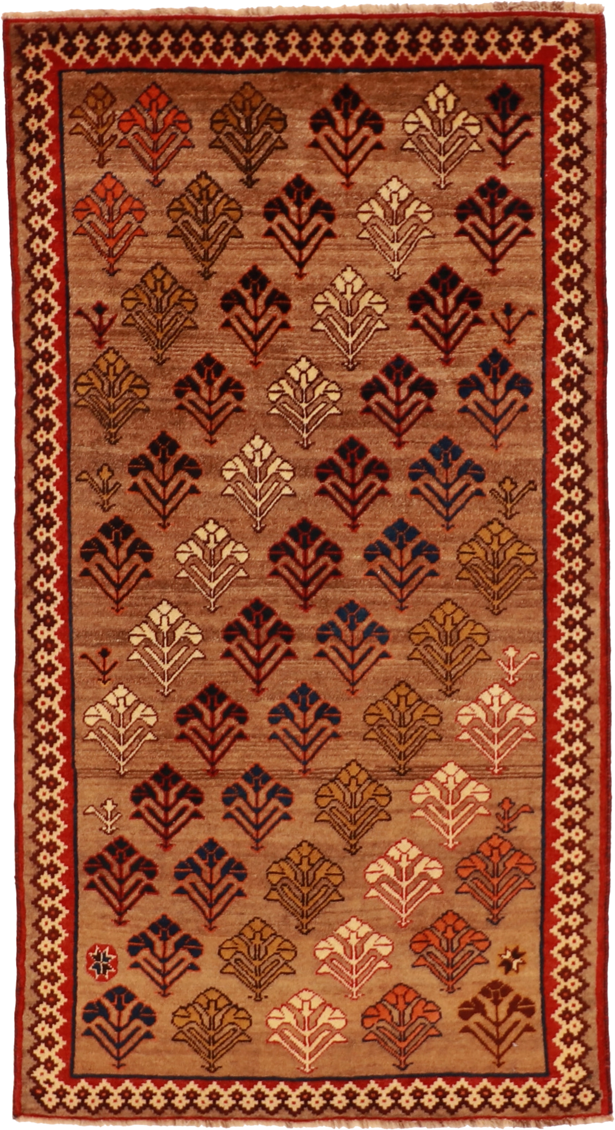 W 3.5 L 6.3 Lori 100% Wool Hand-Woven All-Over Design - 61800