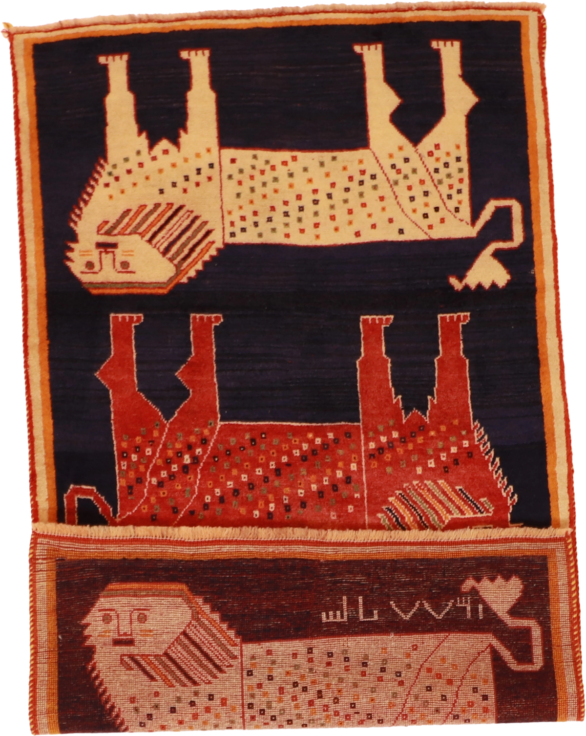 W 3.10 L 6.7 Gashgaie 100% Wool Hand-Woven All-Over Design - 61811