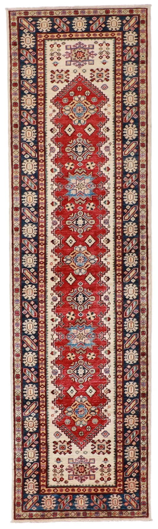 W 2.7 L 9.6 Heriz Runner 100% Wool Hand-Woven All-Over Design - 61916