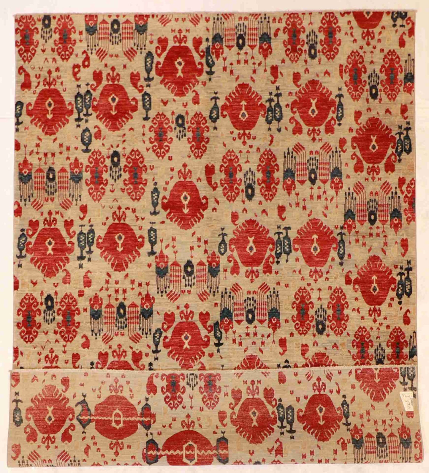 W 7.1 - L 9.10 - Bakshiesh Wool Transitional Rectangle - Finest Hand-Knotted Quality Wool - 61993