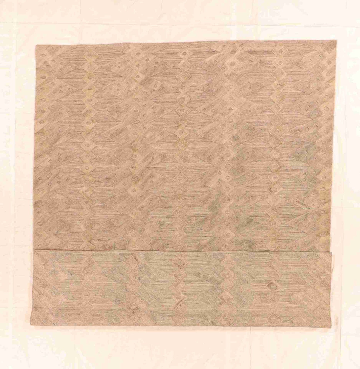 W 8.4 - L 10 - Modern Wool All Over Rectangle - Hand Woven Rug - 62025