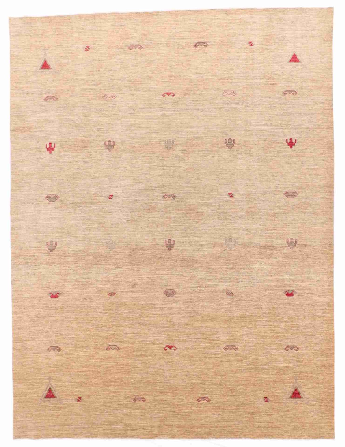 W 9 - L 11.10 - Mountain Modern Wool Western Rectangle - Hand Woven Rug - 62149
