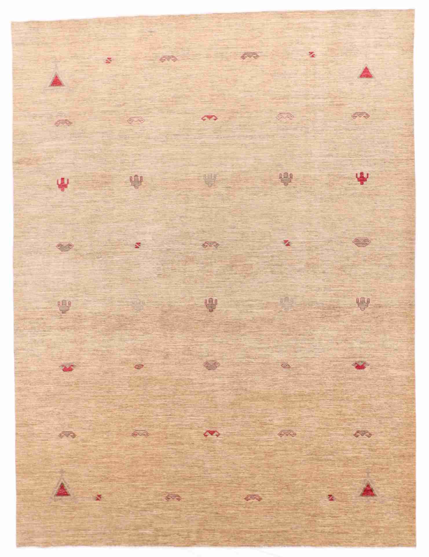 W 9 - L 11.10 - Mountain Modern Wool Western Rectangle - Hand Woven Rug - 62149