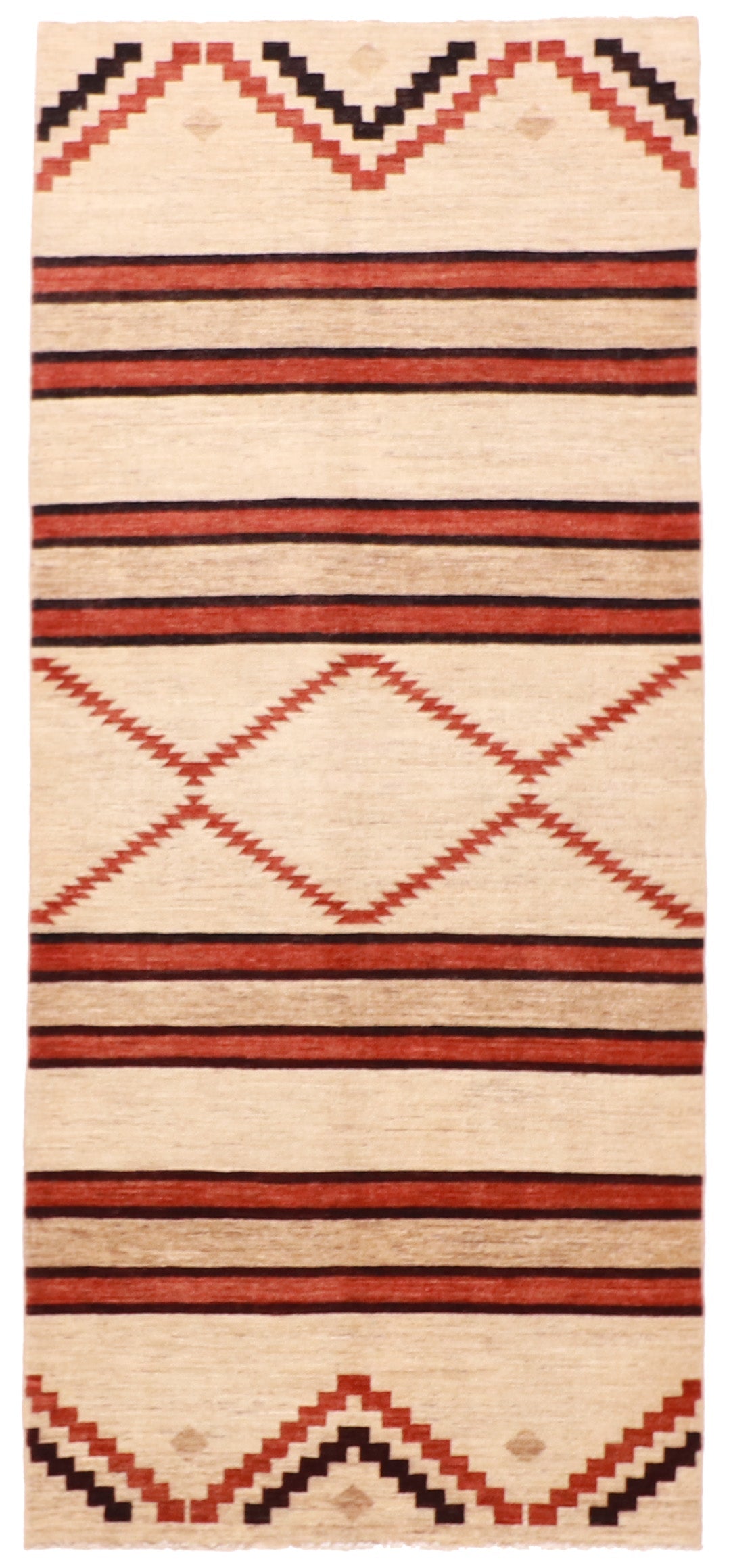 4.2 x 9.9 Wide Runner - Mountain Modern Fine All Over Rectangle - Hand Knotted Rug — 62179