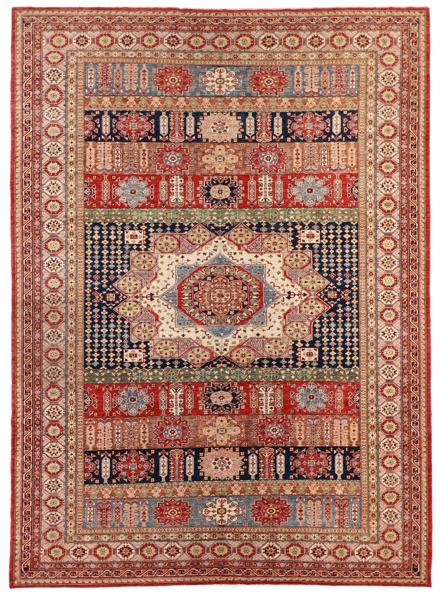 W 10 L 13.10 Seneh 100% Wool Hand-Woven All-Over Design - 62226