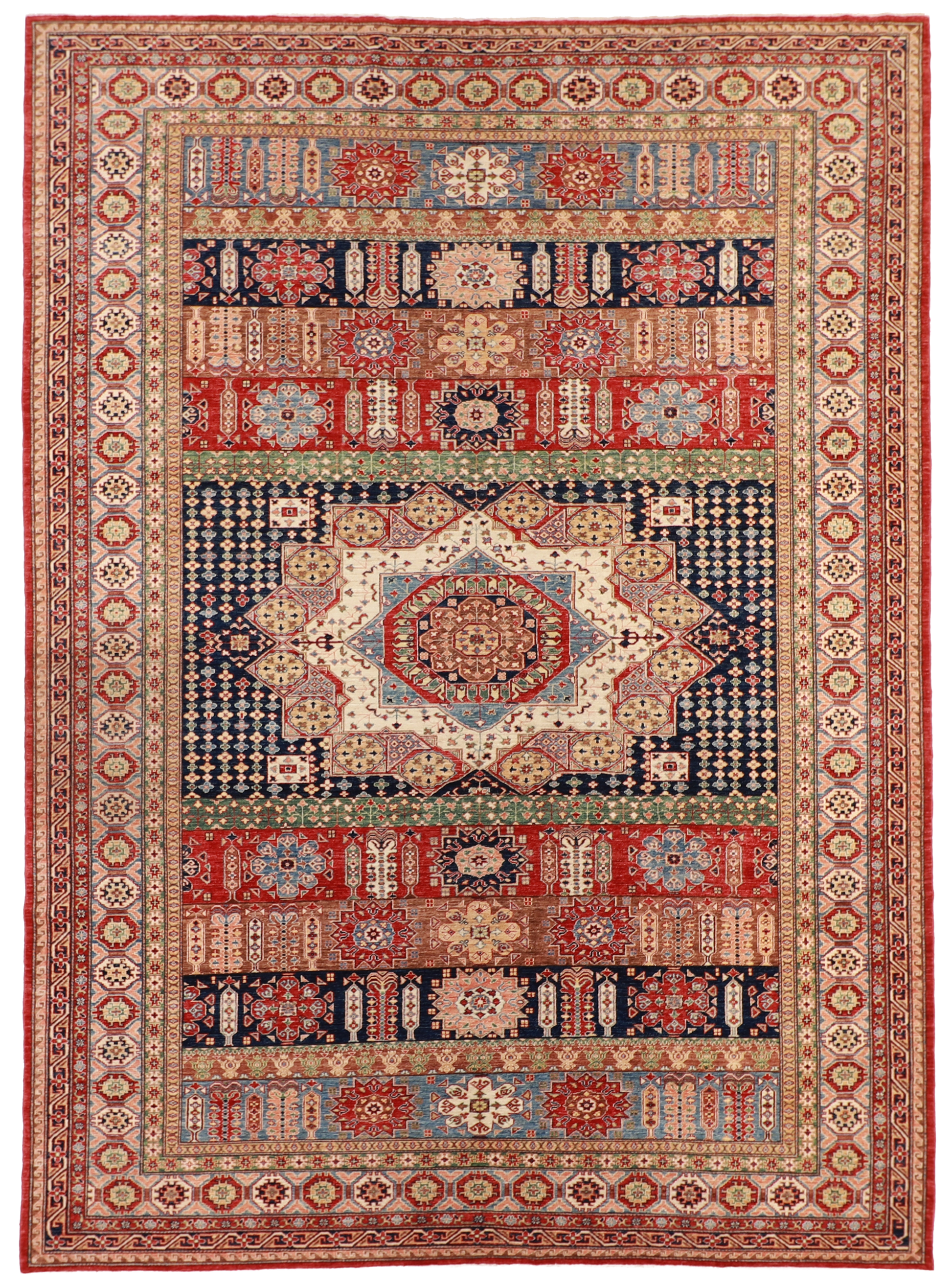 W 10 L 13.10 Seneh 100% Wool Hand-Woven All-Over Design - 62226