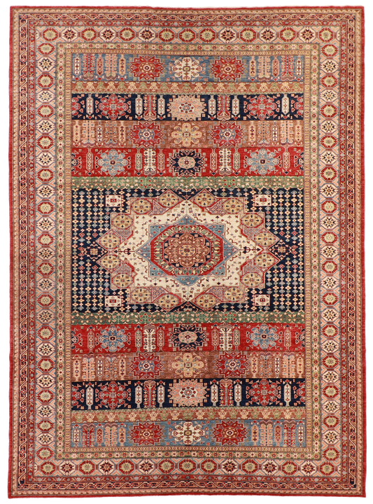 W 10 L 13.10 Seneh 100% Wool Hand-Woven All-Over Design - 62226