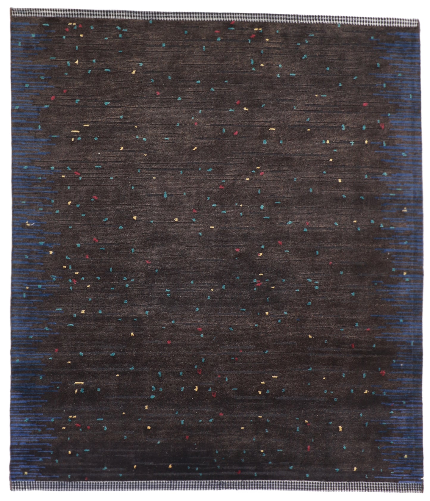 W 8 L 9.6 Modern 100% Wool Hand-Woven All-Over Design - 62240