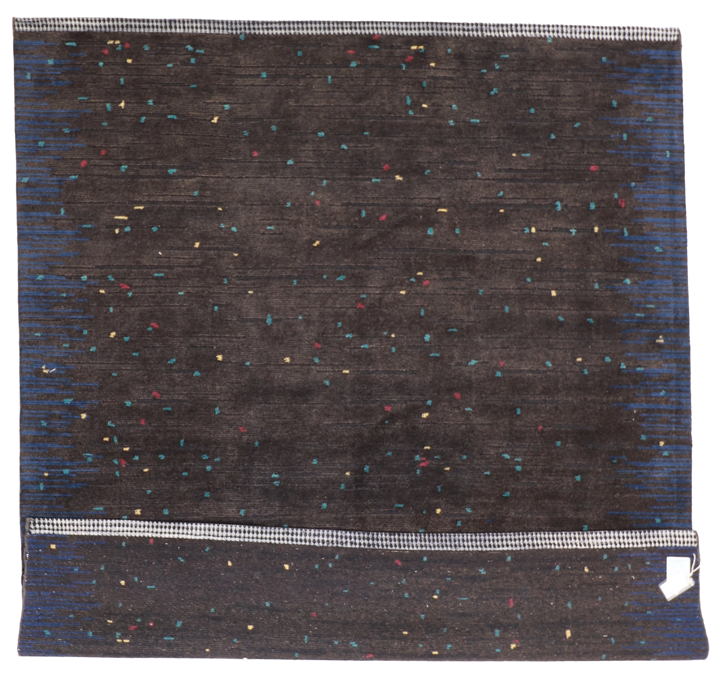 W 8 L 9.6 Modern 100% Wool Hand-Woven All-Over Design - 62240
