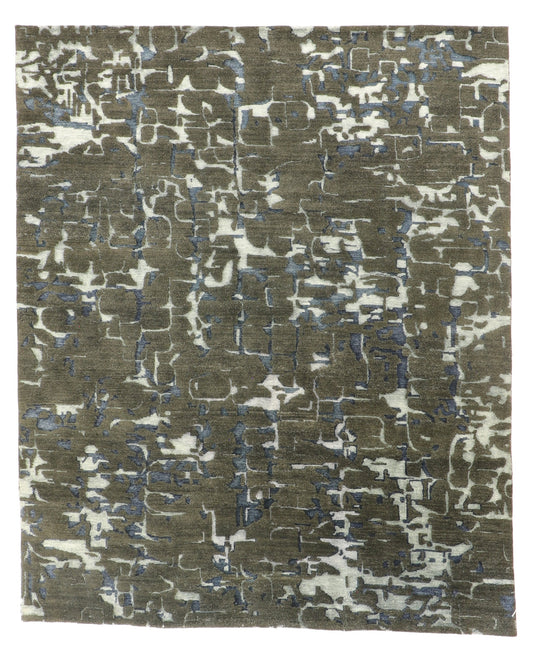 8x10 - Modern Wool All Over Rectangle - Hand Knotted Rug — 62242