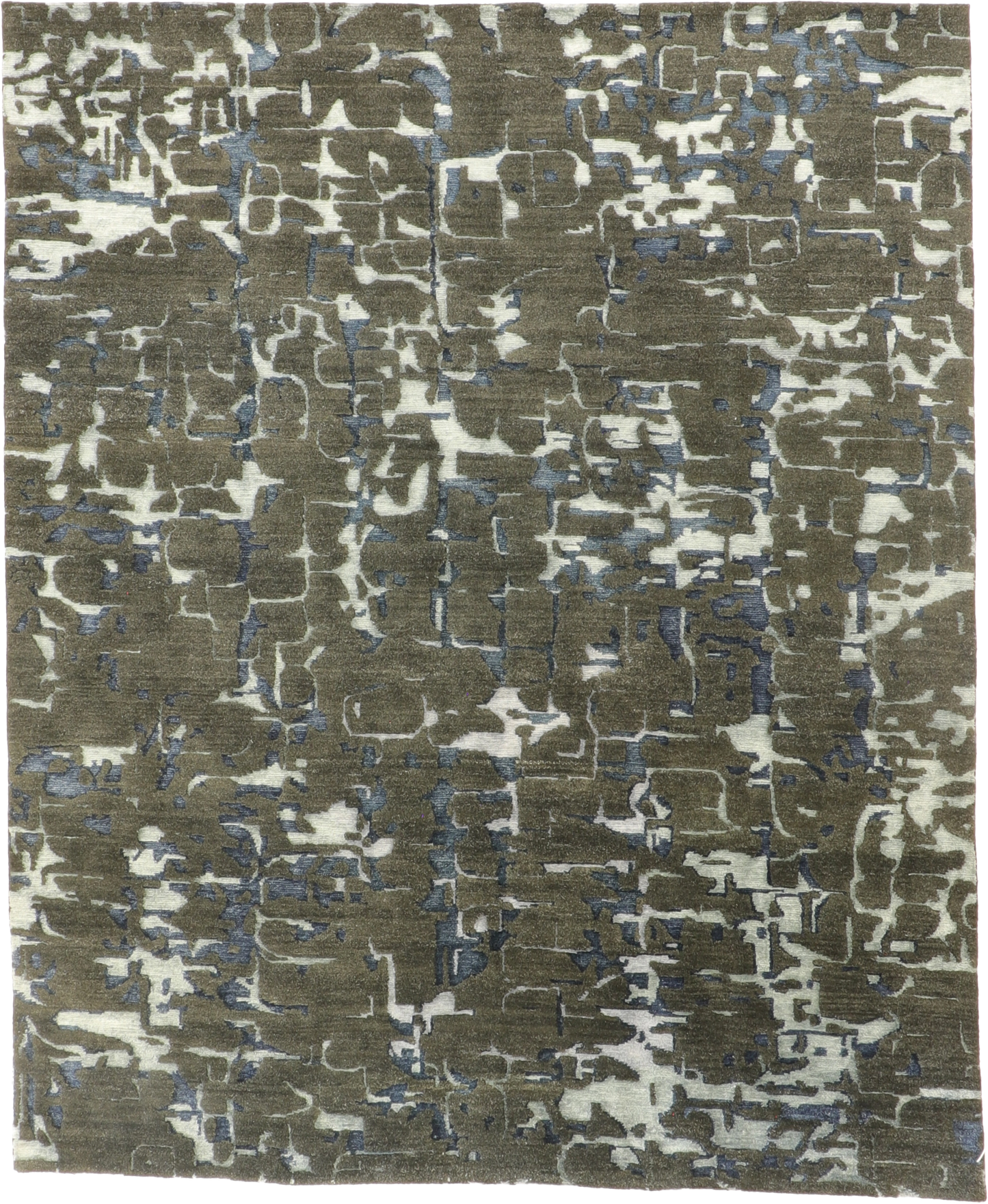 8x10 - Modern Wool All Over Rectangle - Hand Knotted Rug — 62242