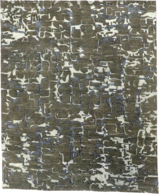 8x10 - Modern Wool All Over Rectangle - Hand Knotted Rug — 62242