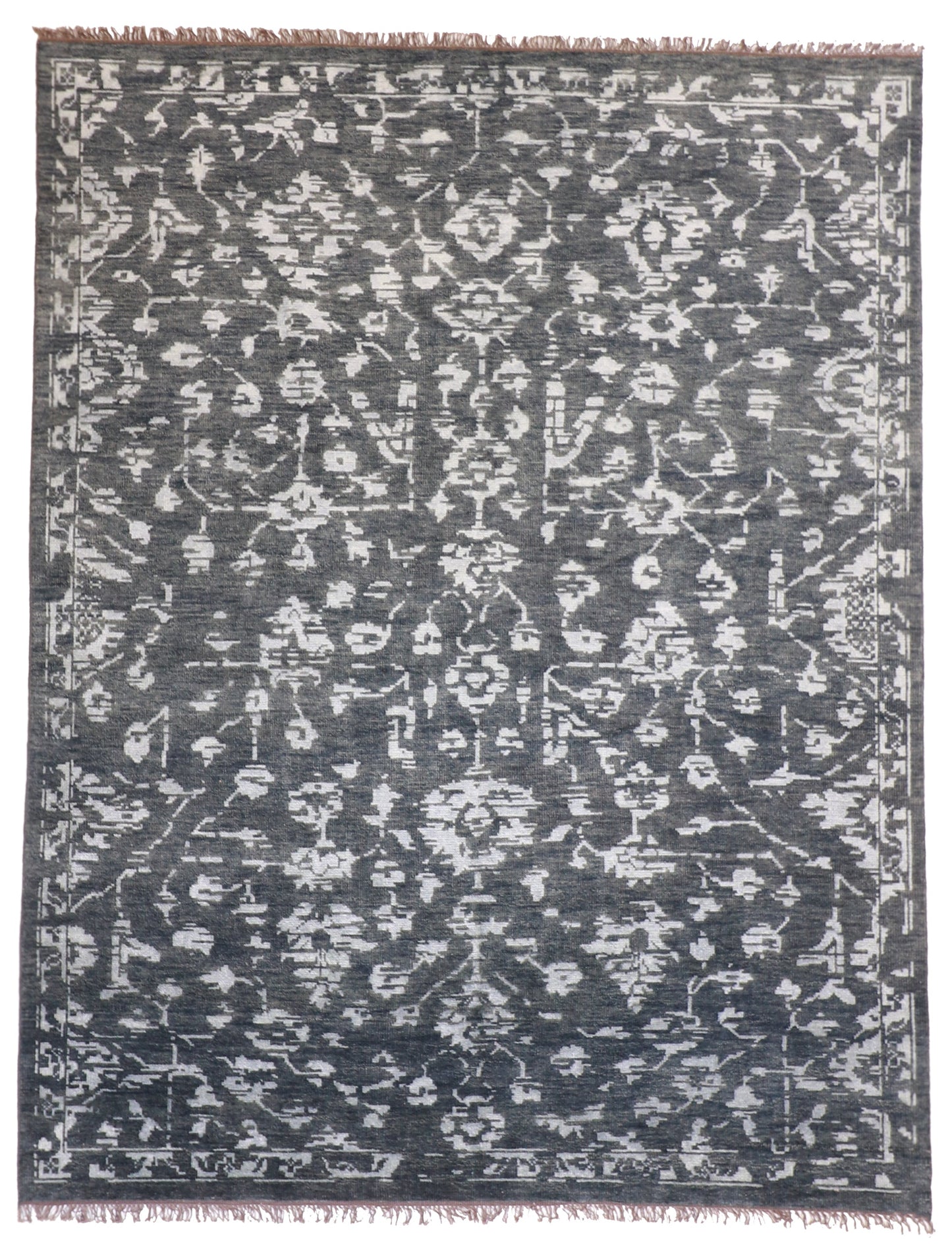 10x14 - Transitional Wool All Over Rectangle - Hand Knotted Rug