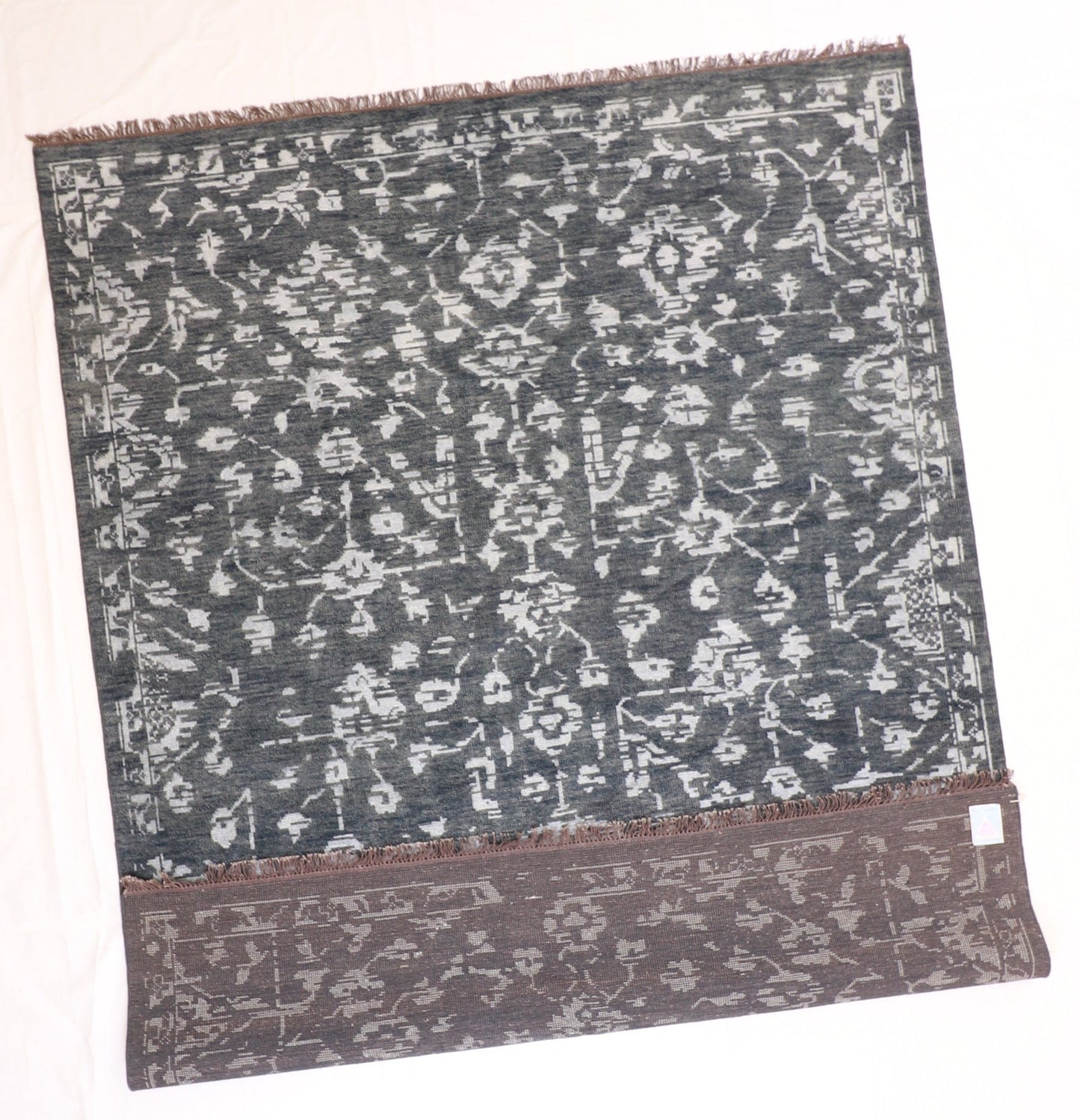 10x14 - Transitional Wool All Over Rectangle - Hand Knotted Rug