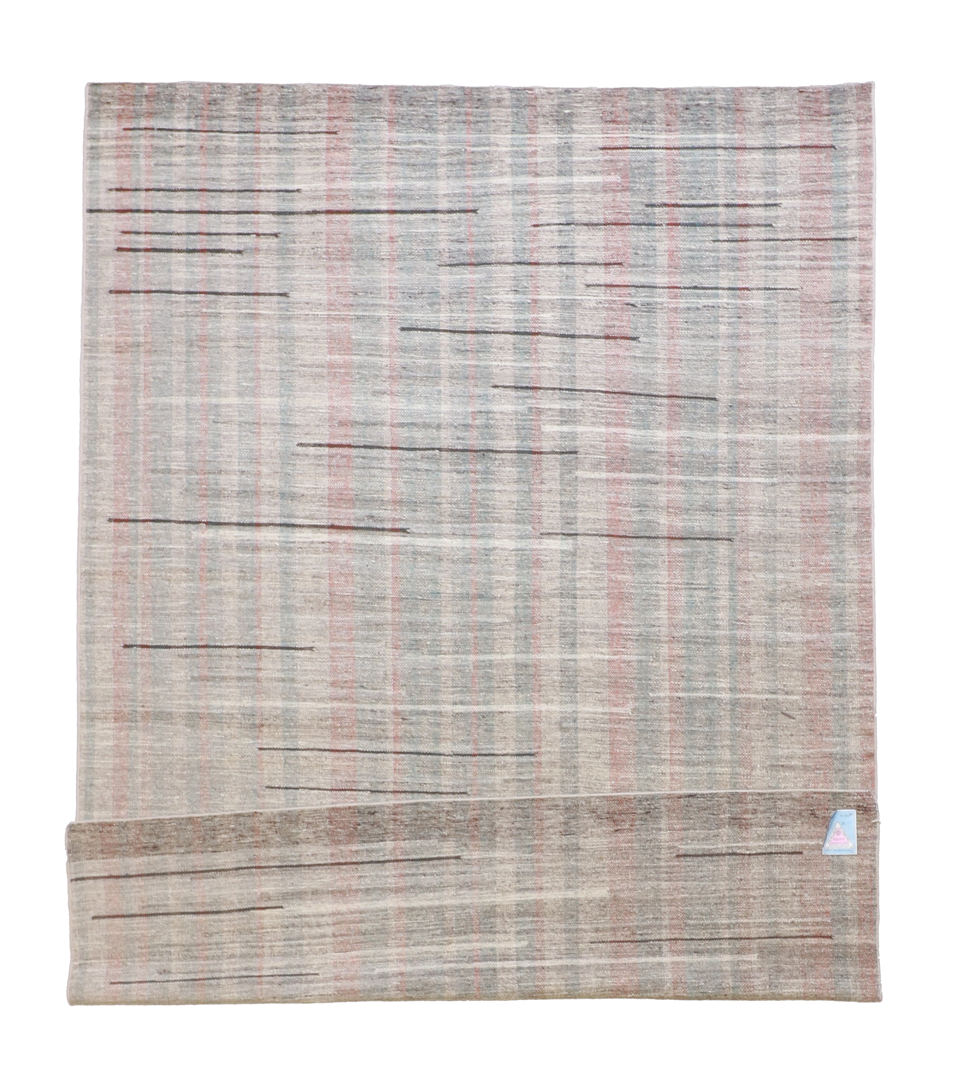 W 6.1 L 8.9 Kilim 100% Wool Hand-Woven All-Over Design - 62253