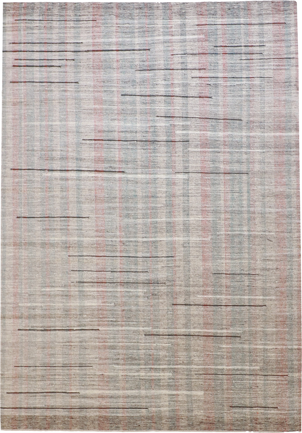 W 6.1 L 8.9 Kilim 100% Wool Hand-Woven All-Over Design - 62253