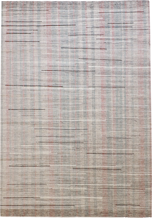 W 6.1 L 8.9 Kilim 100% Wool Hand-Woven All-Over Design - 62253