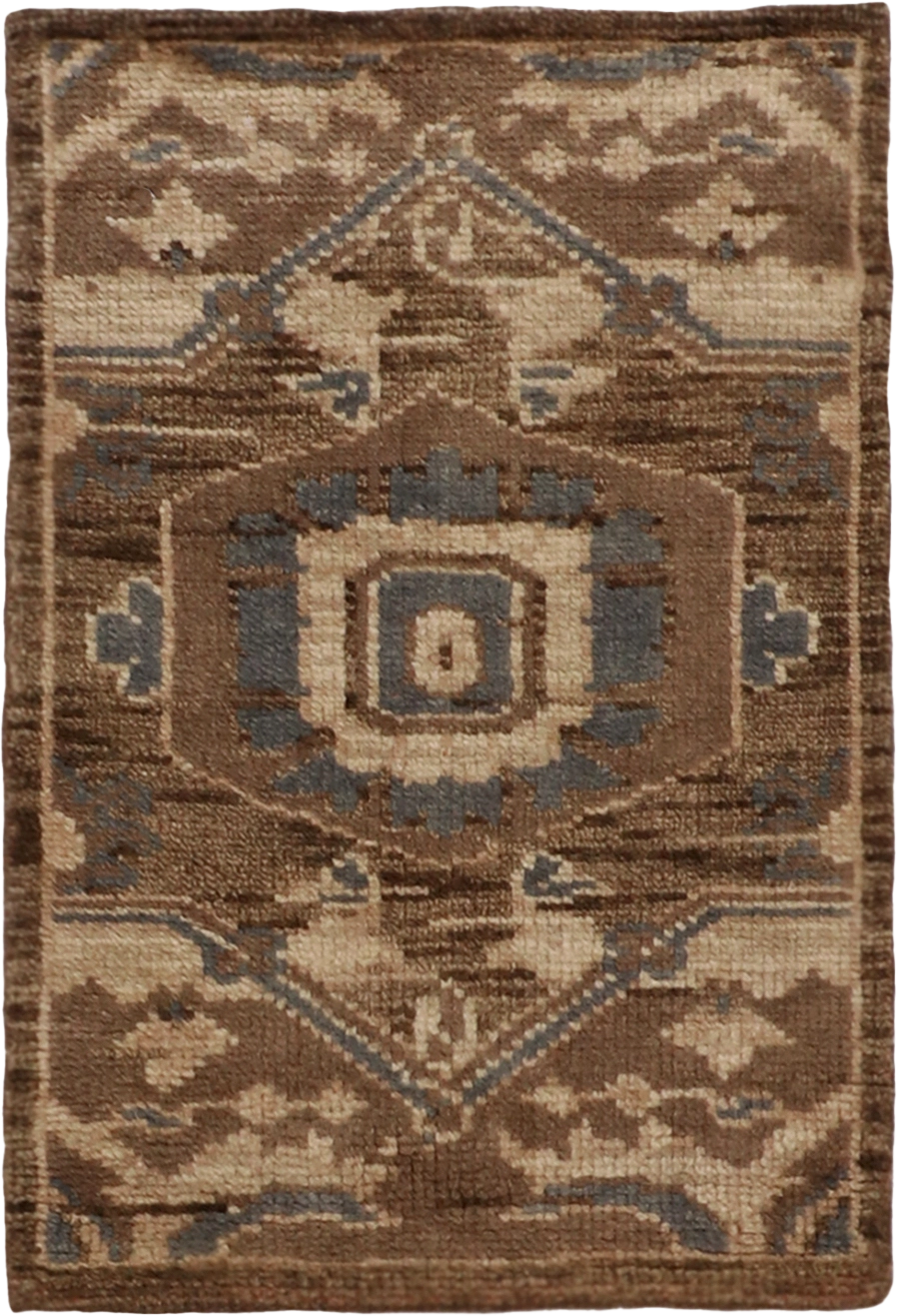 W 2 L 2.11 Serapie 100% Wool Hand-Woven All-Over Design - 62262