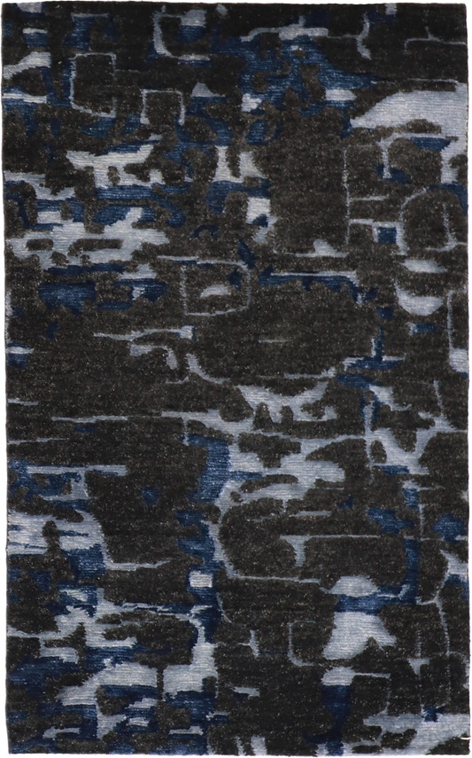 W 3.1 - L 5 Modern 100% Wool Hand-Woven All-Over Design - 62278